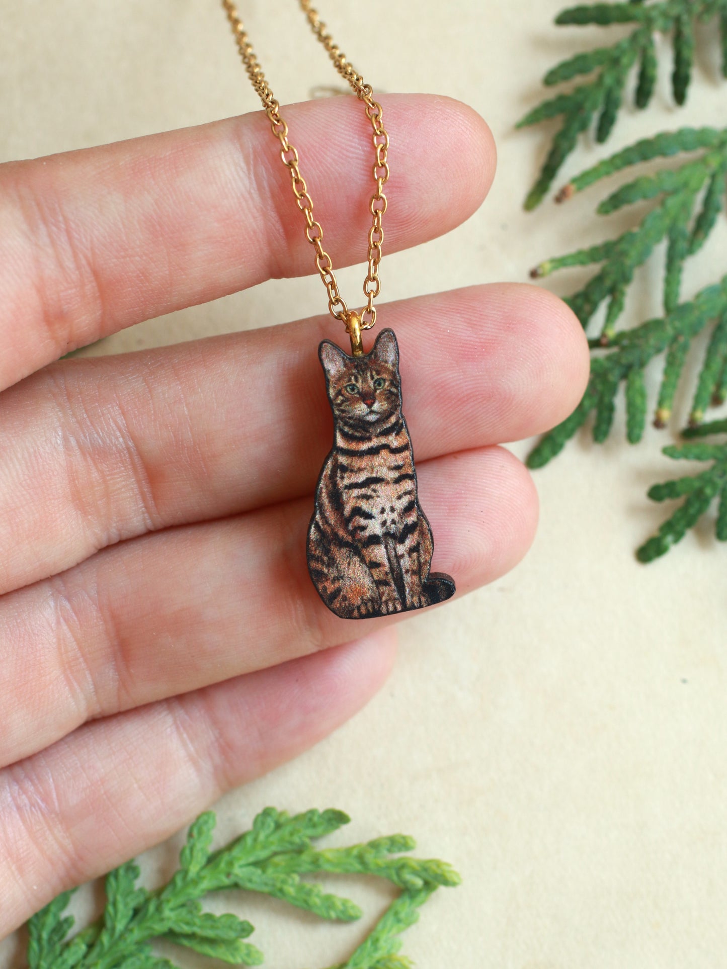 Bengal cat necklace