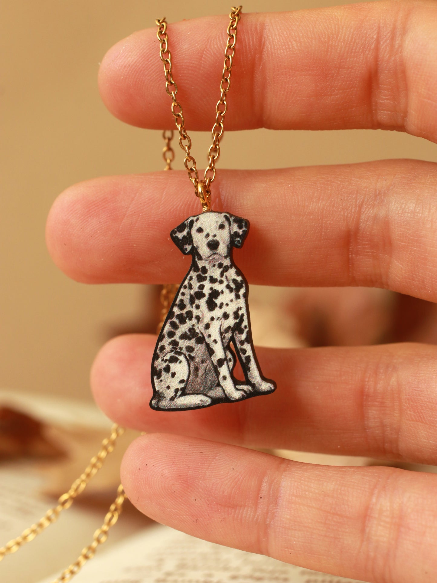 Dalmatian necklace