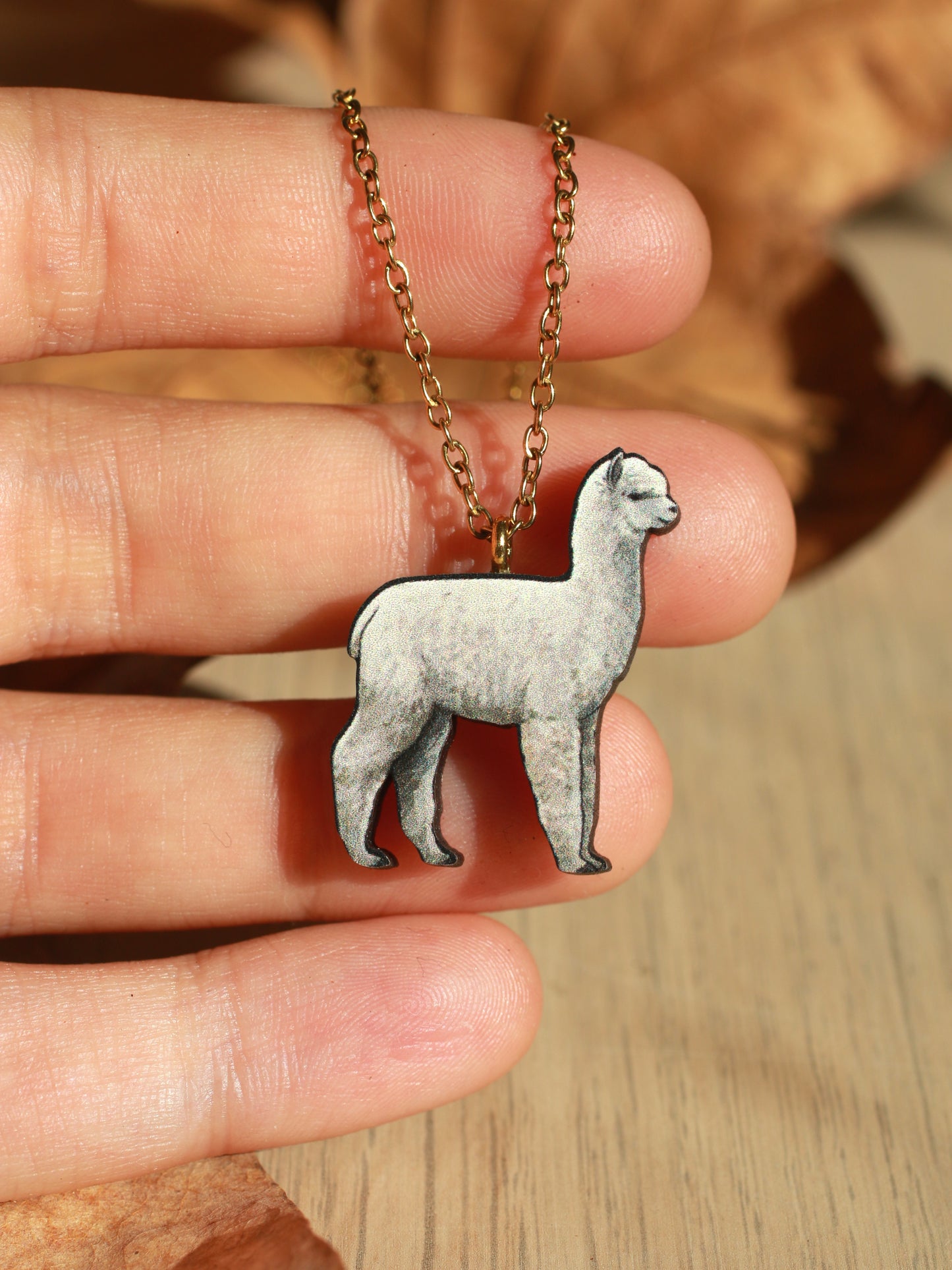 Alpaca necklace - llama pendant