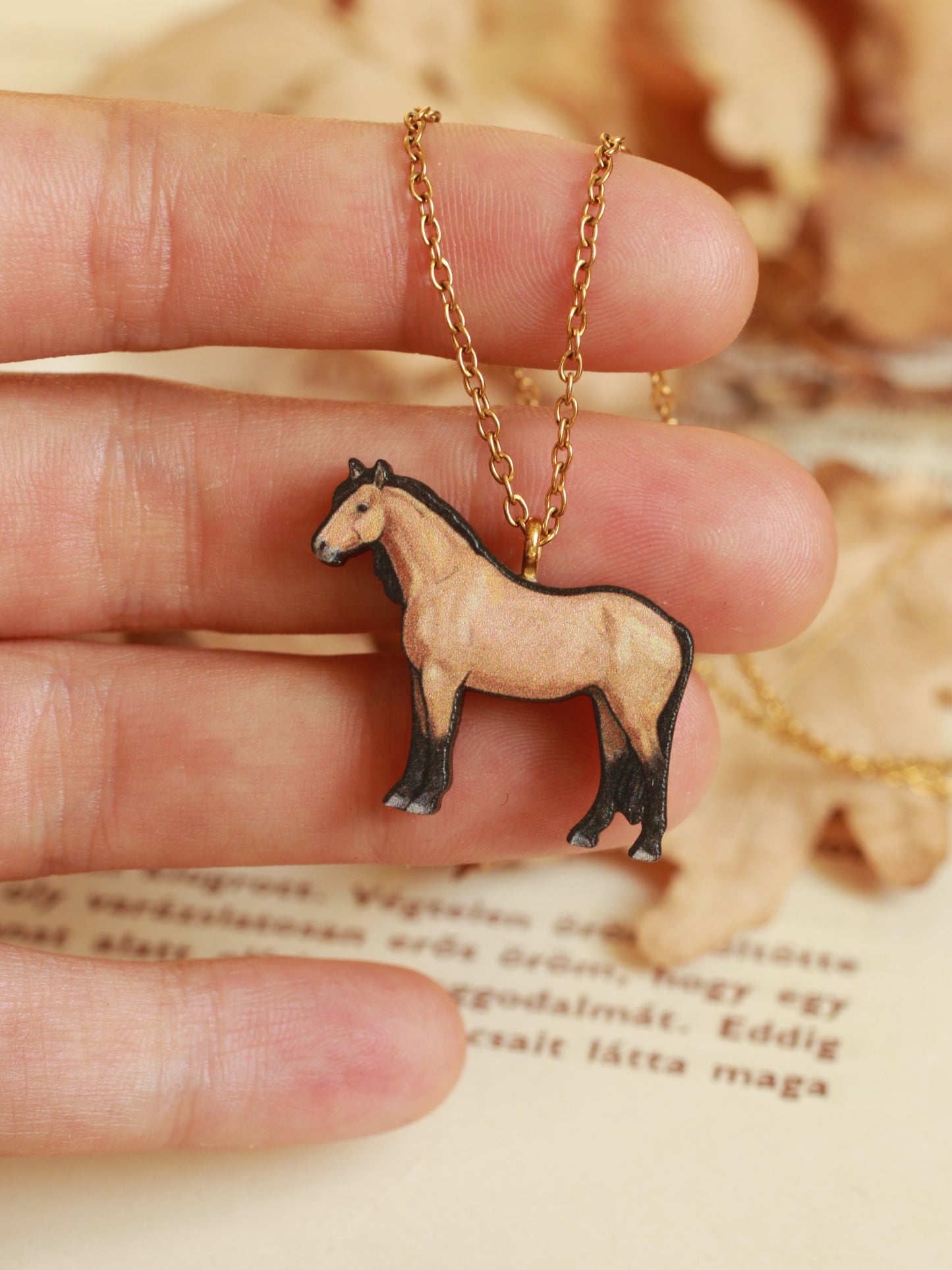 Mustang horse necklace