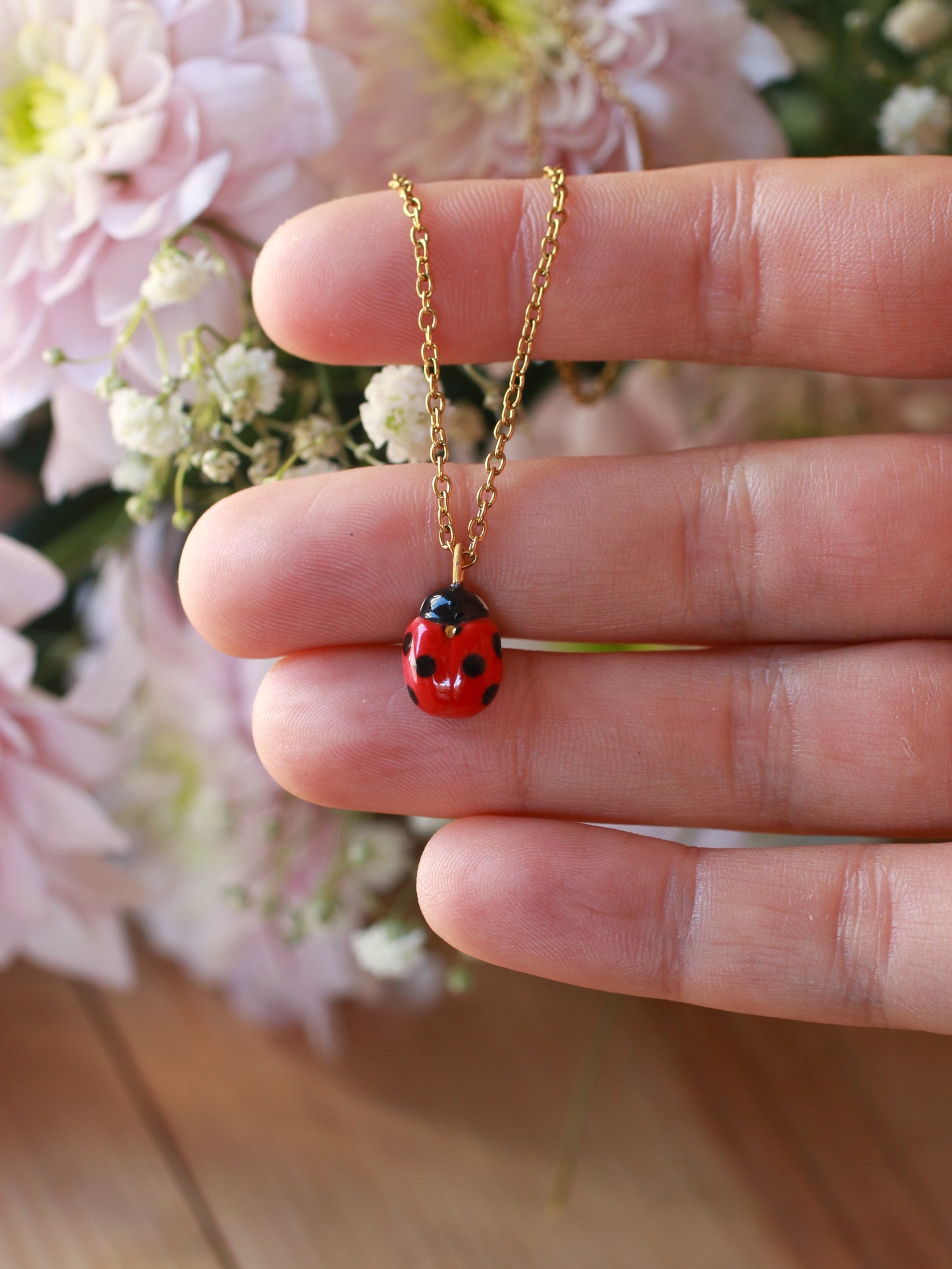 Ladybug necklace