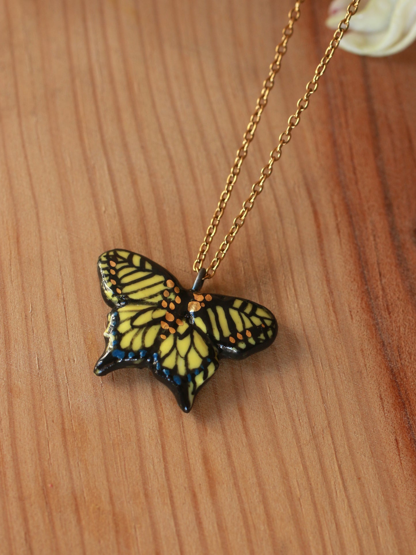 Tiger Swallowtail Butterfly necklace