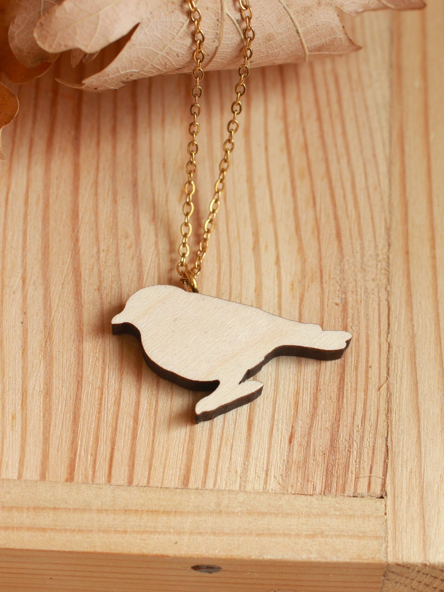 Blue bird necklace