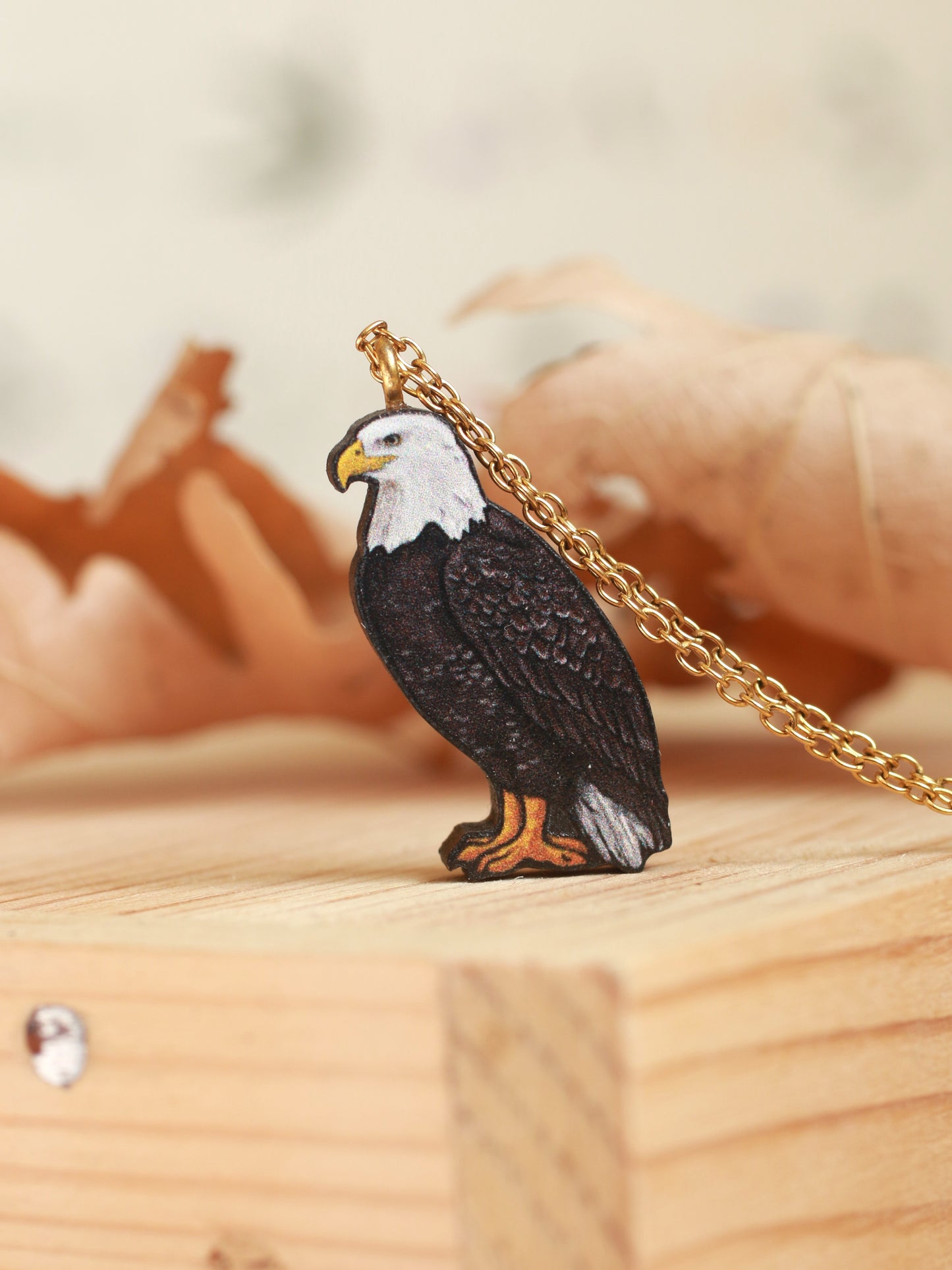 Bald eagle necklace