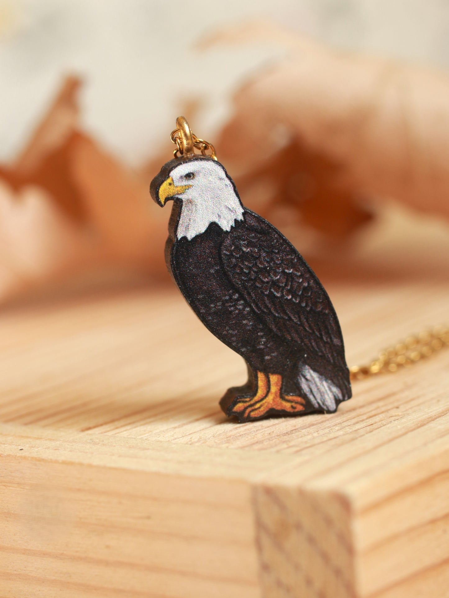Bald eagle necklace