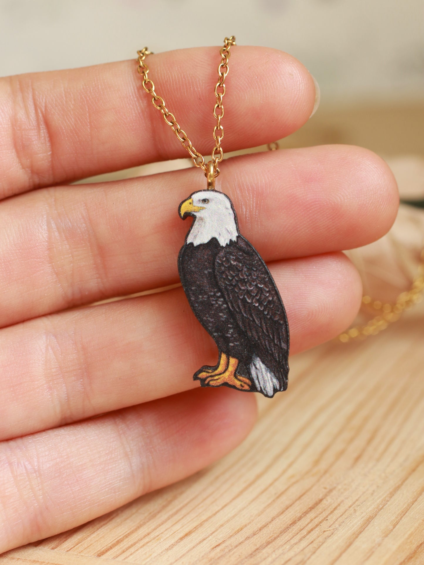 Bald eagle necklace