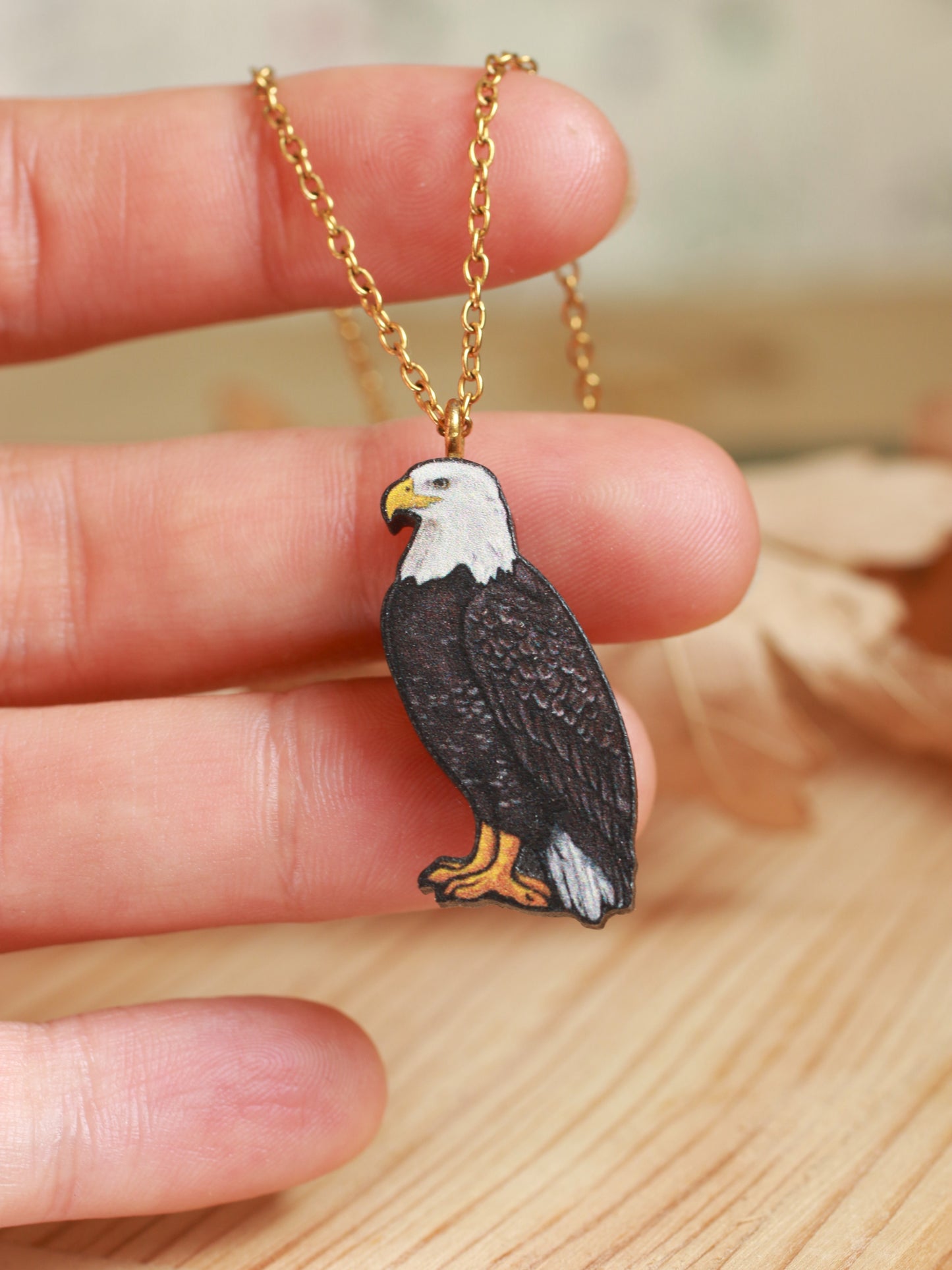 Bald eagle necklace