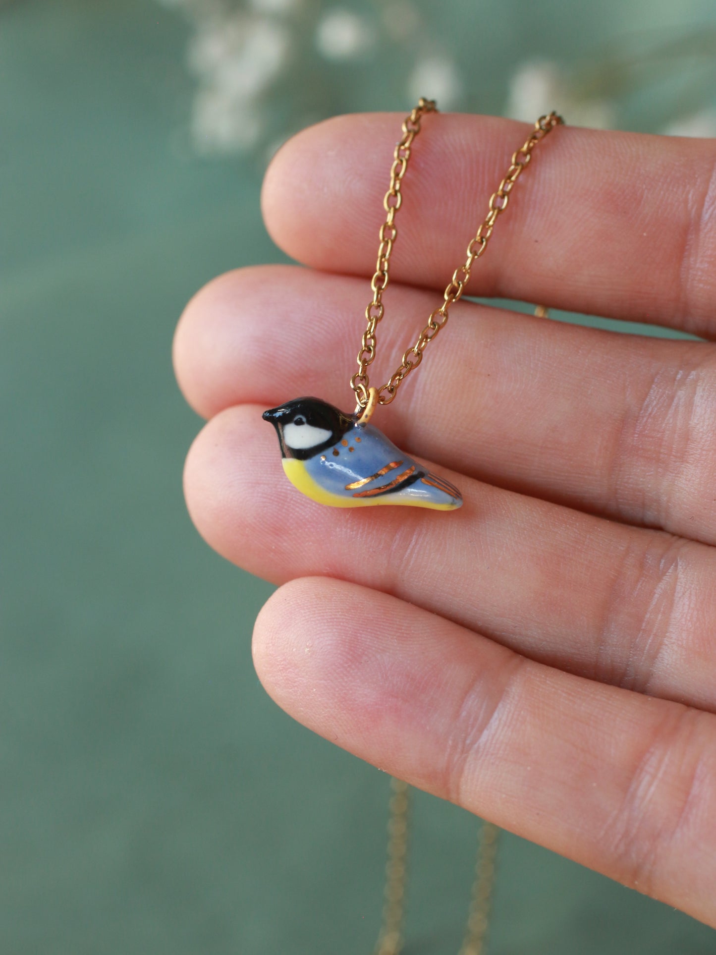 Great tit necklace