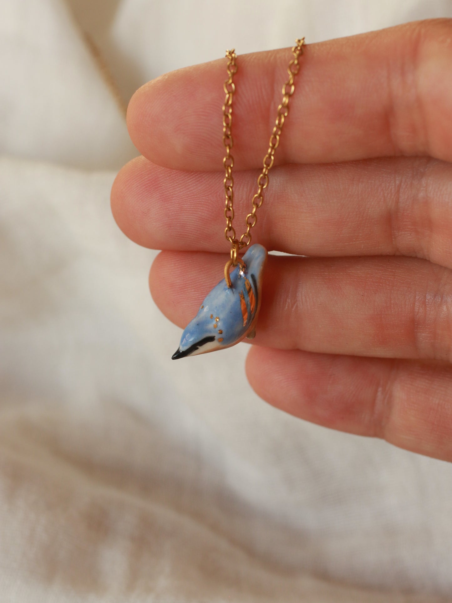 Nuthatch necklace