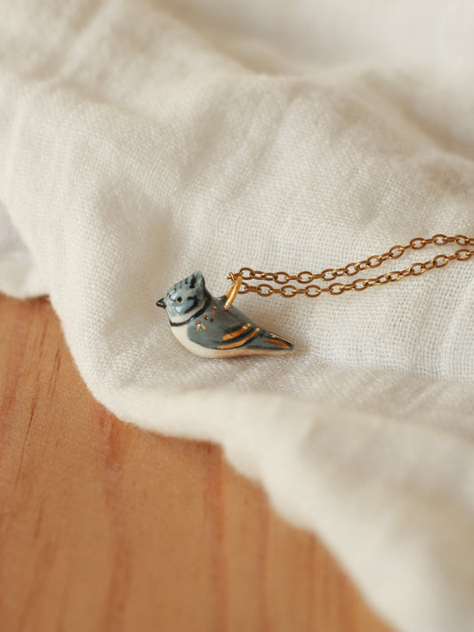 Crested tit necklace
