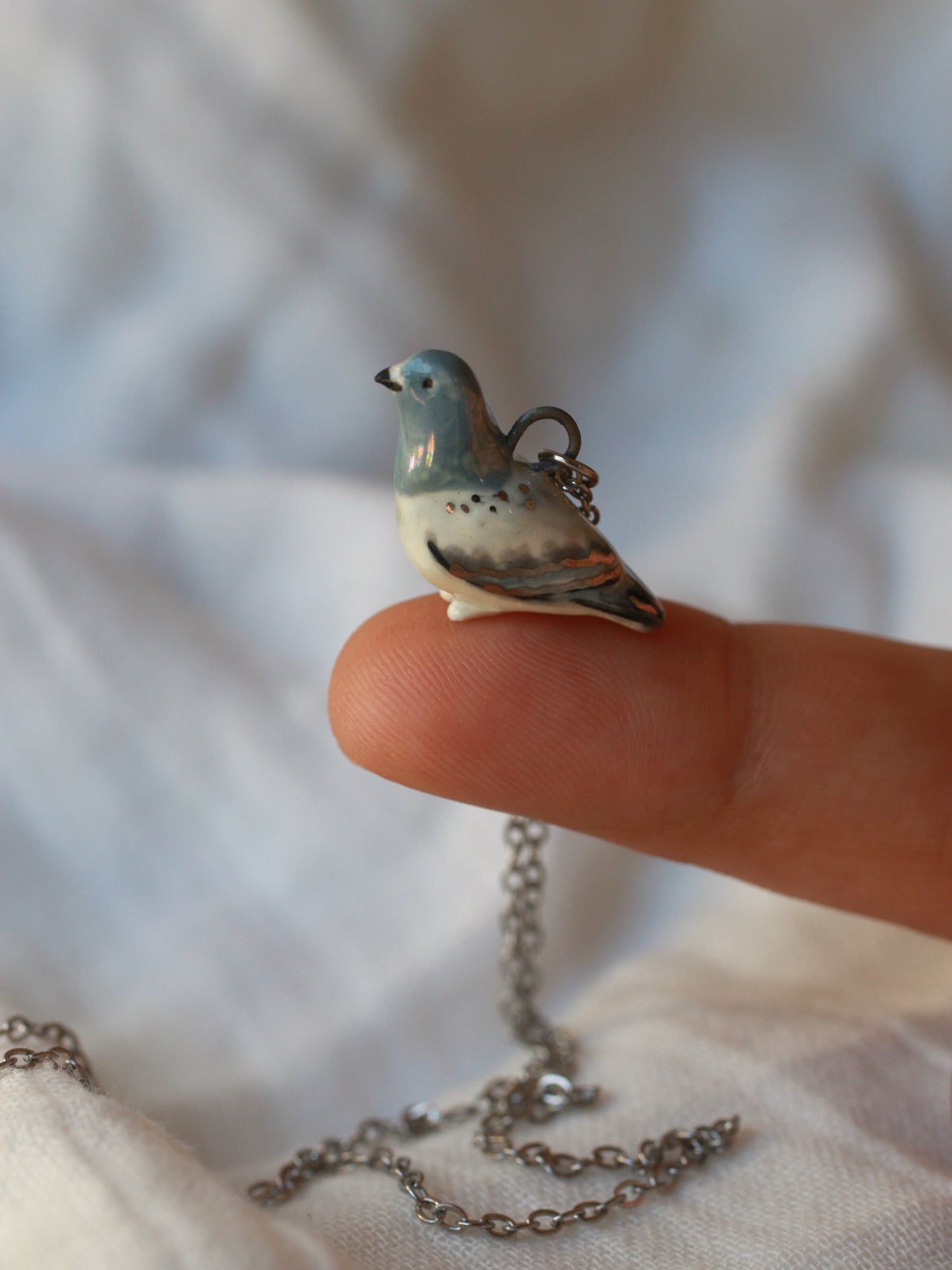 Pigeon necklace