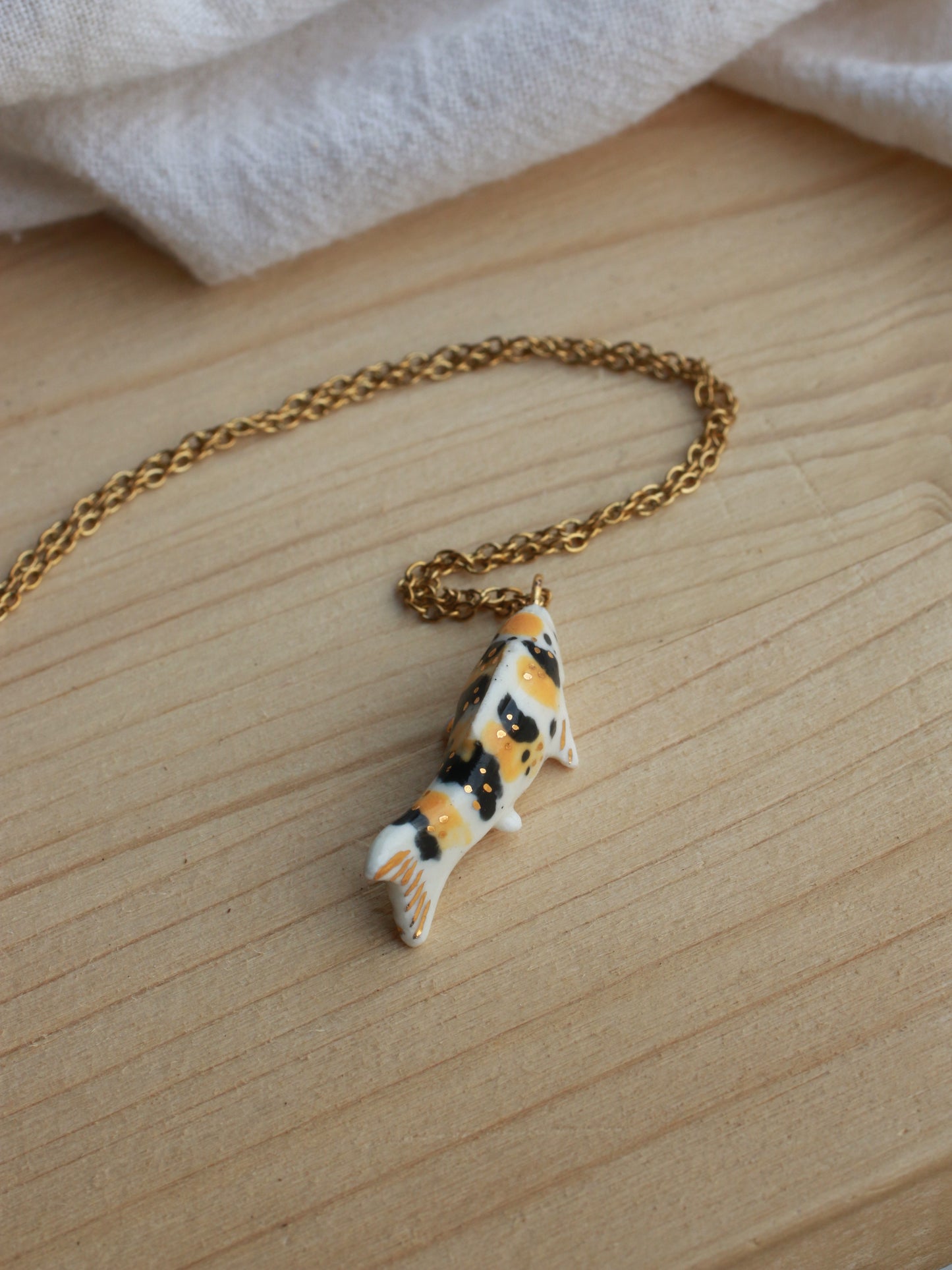 Koi fish necklace