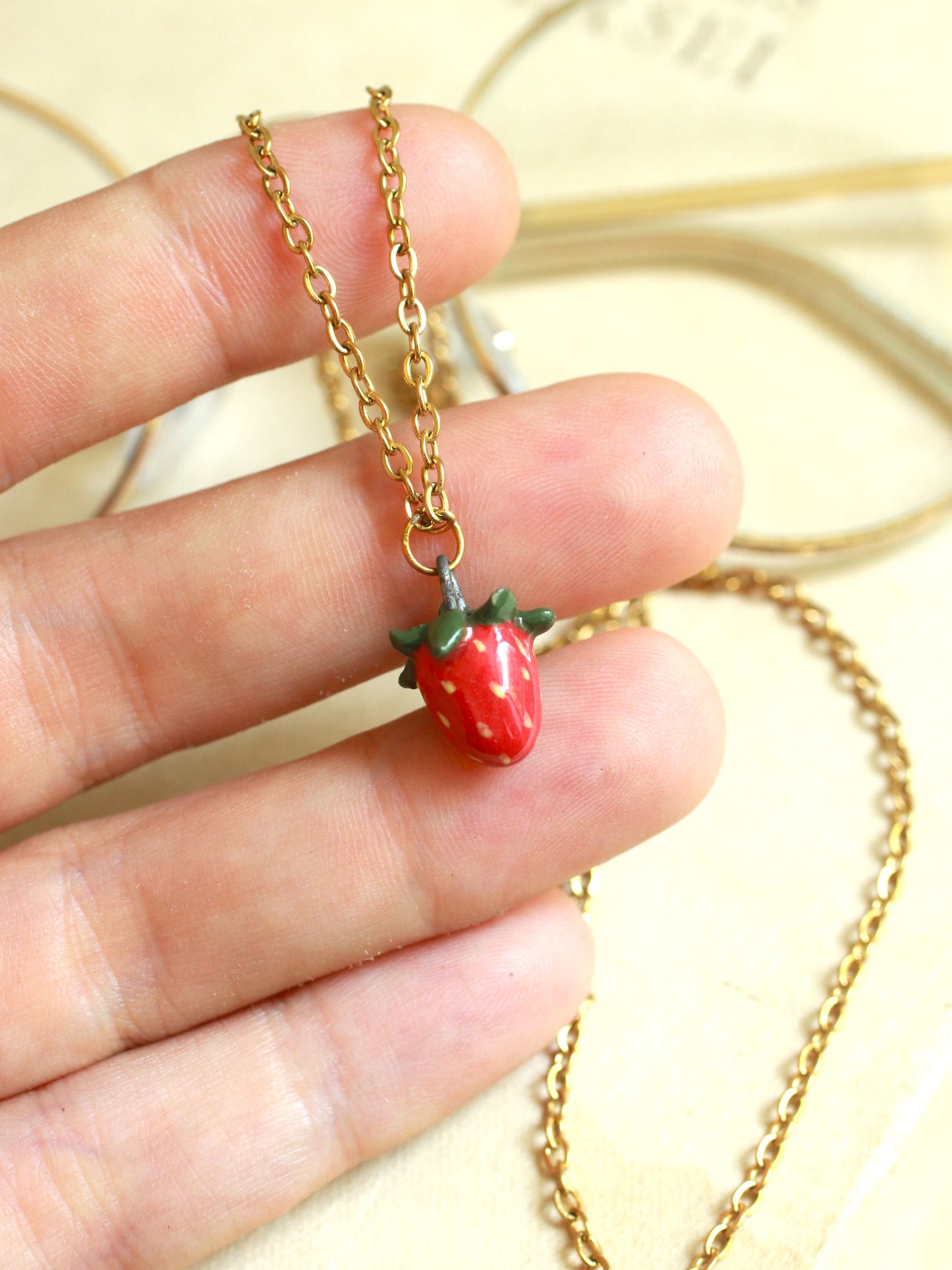Strawberry necklace