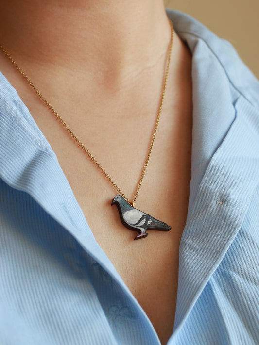 Pigeon necklace