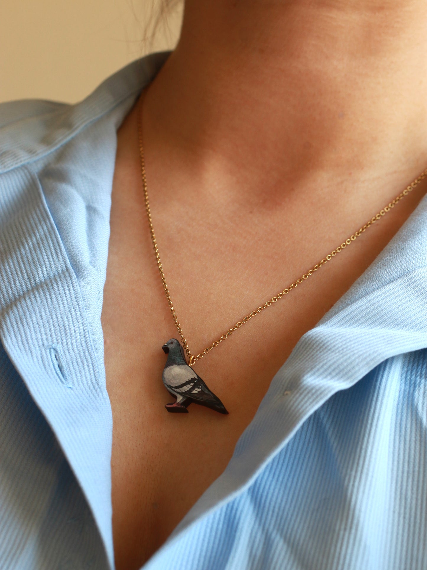 Pigeon necklace