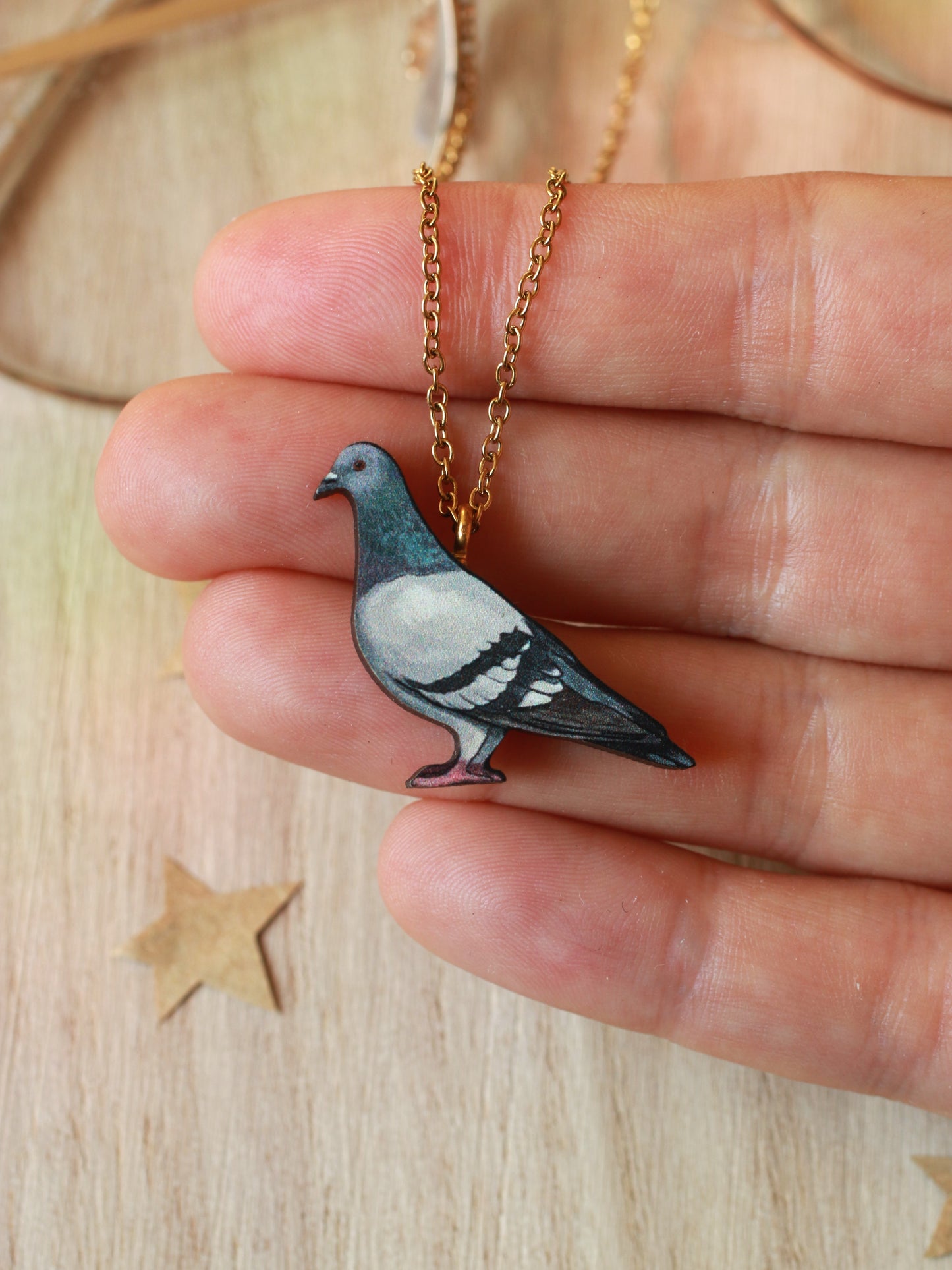 Pigeon necklace