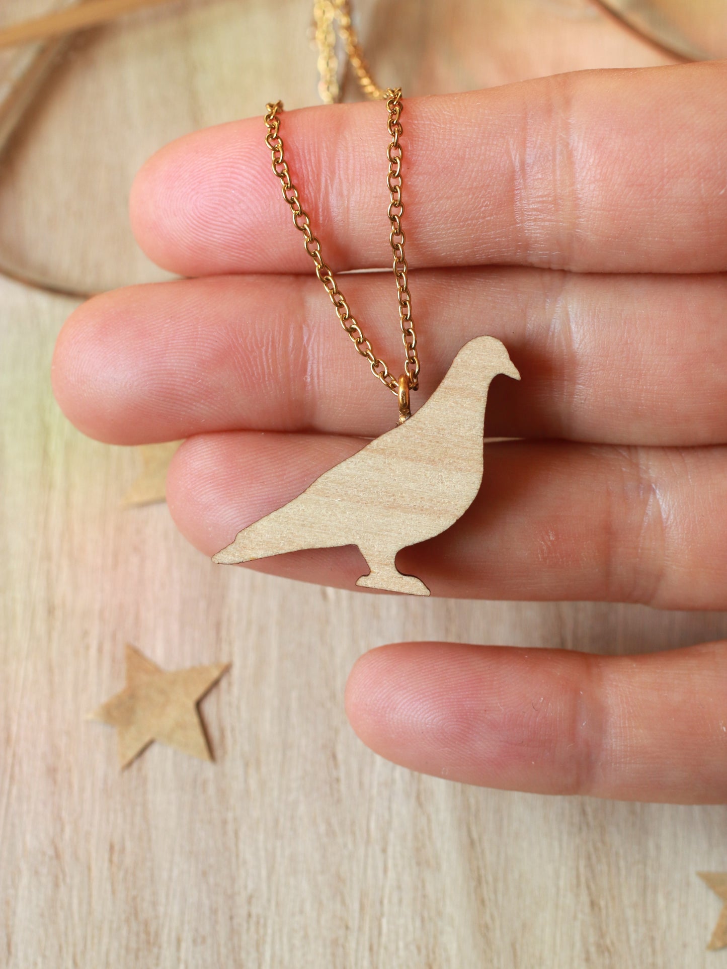 Pigeon necklace