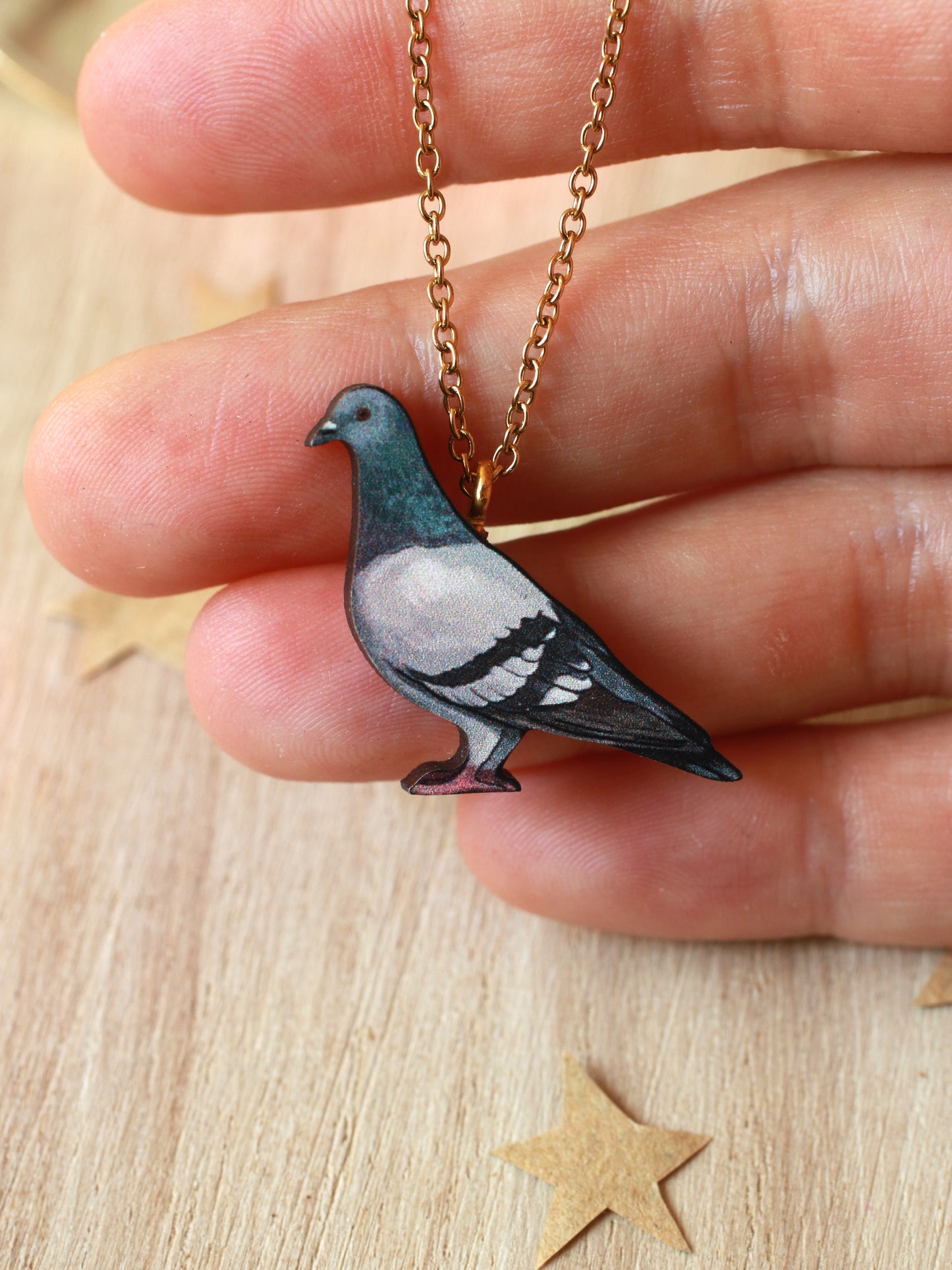 Pigeon necklace