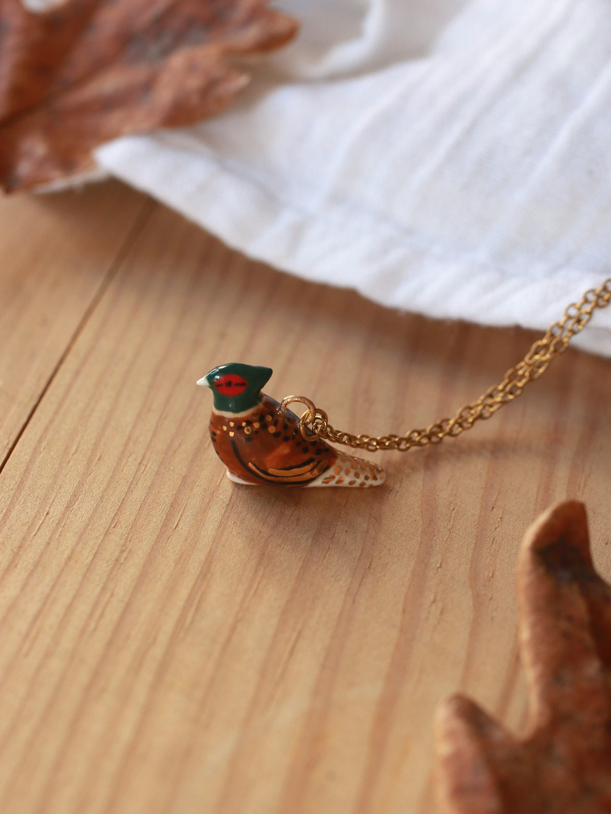 Pheasant necklace