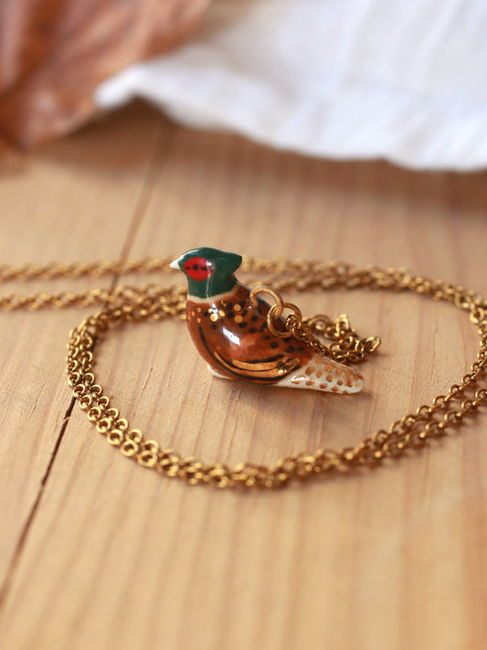 Pheasant necklace