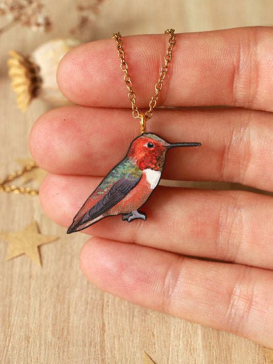 Hummingbird necklace