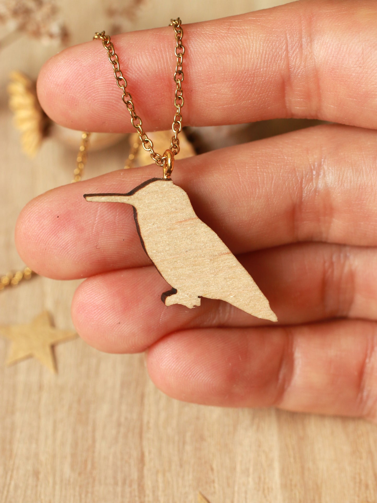 Hummingbird necklace