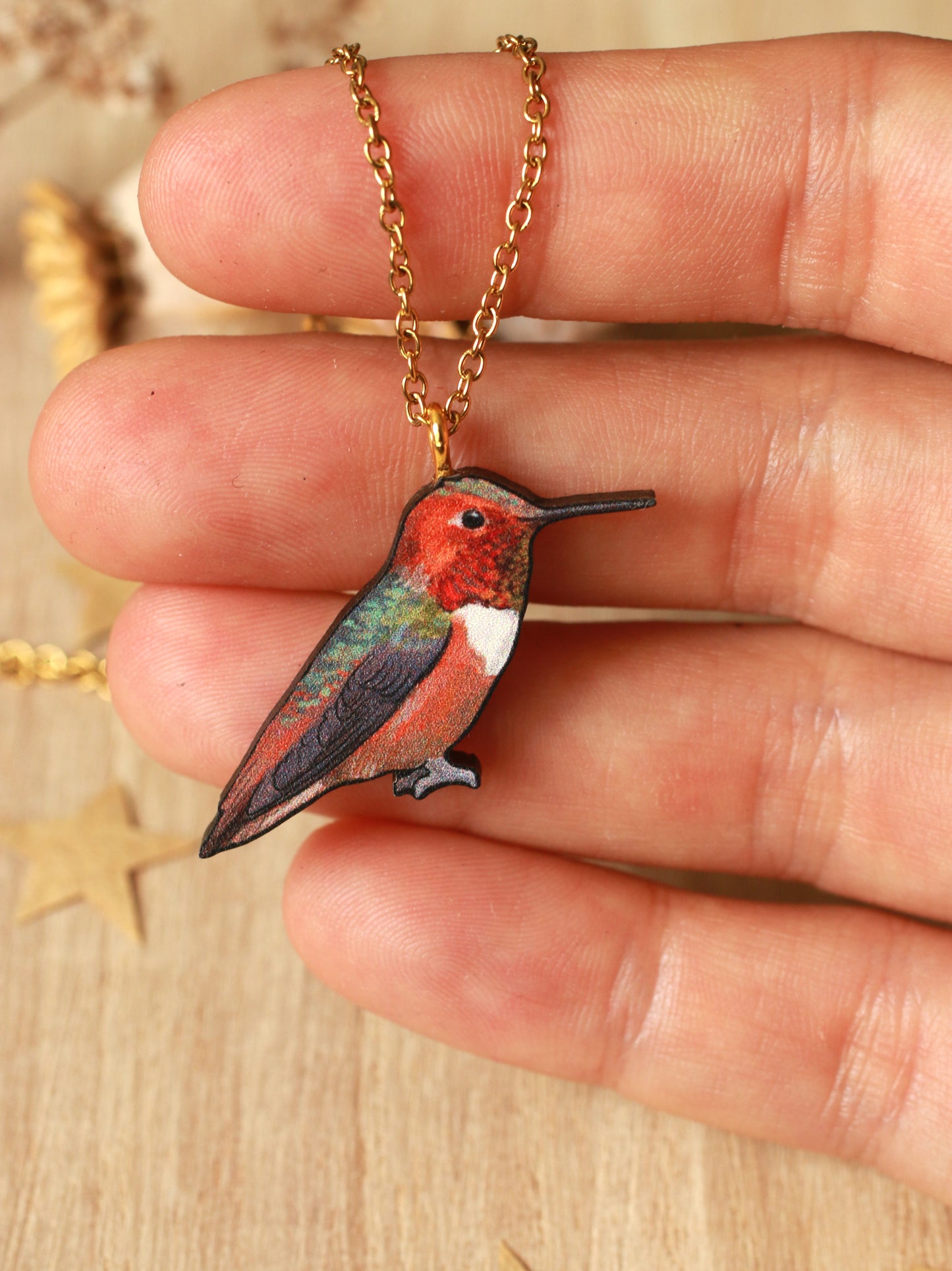 Hummingbird necklace