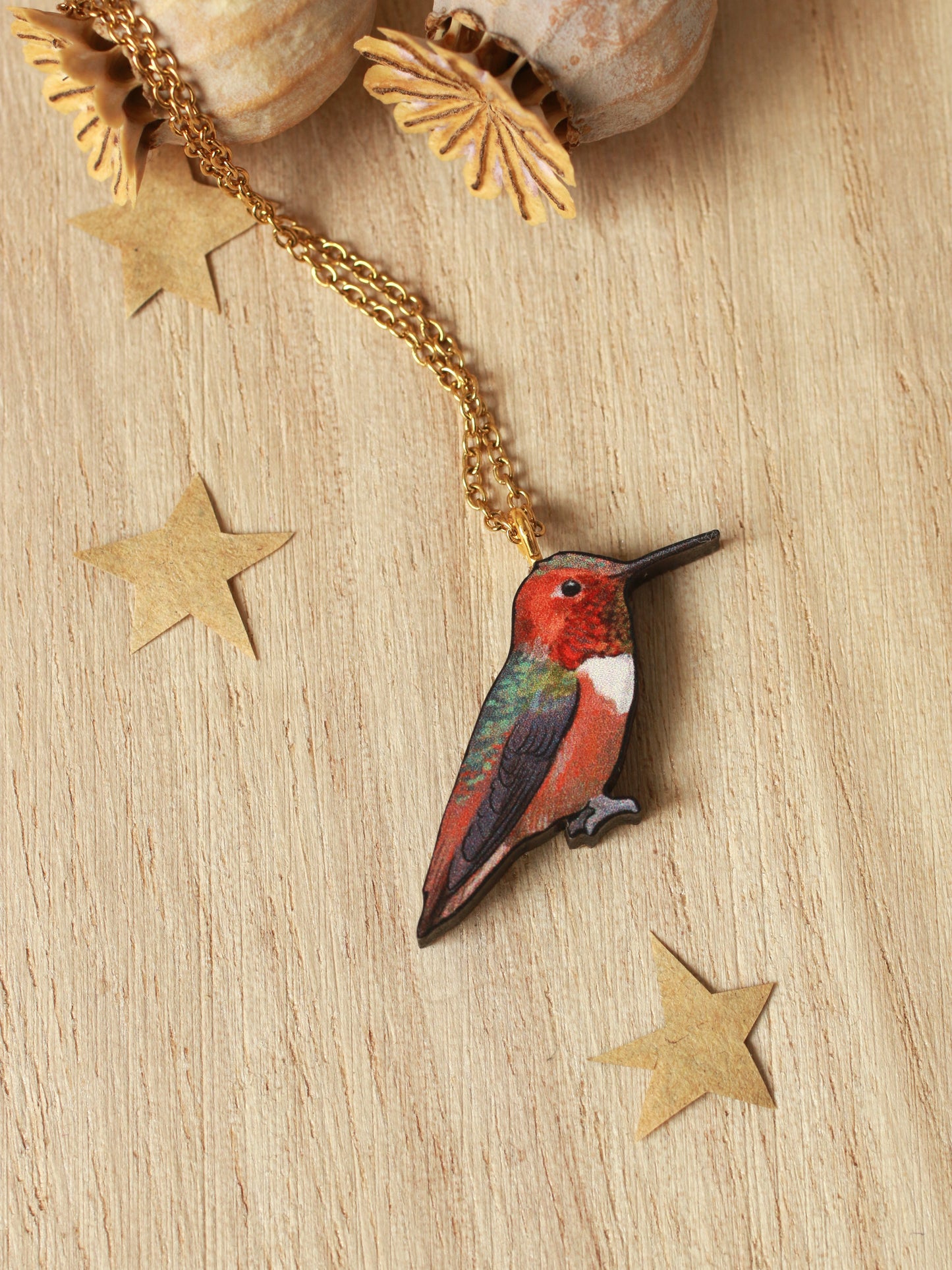 Hummingbird necklace