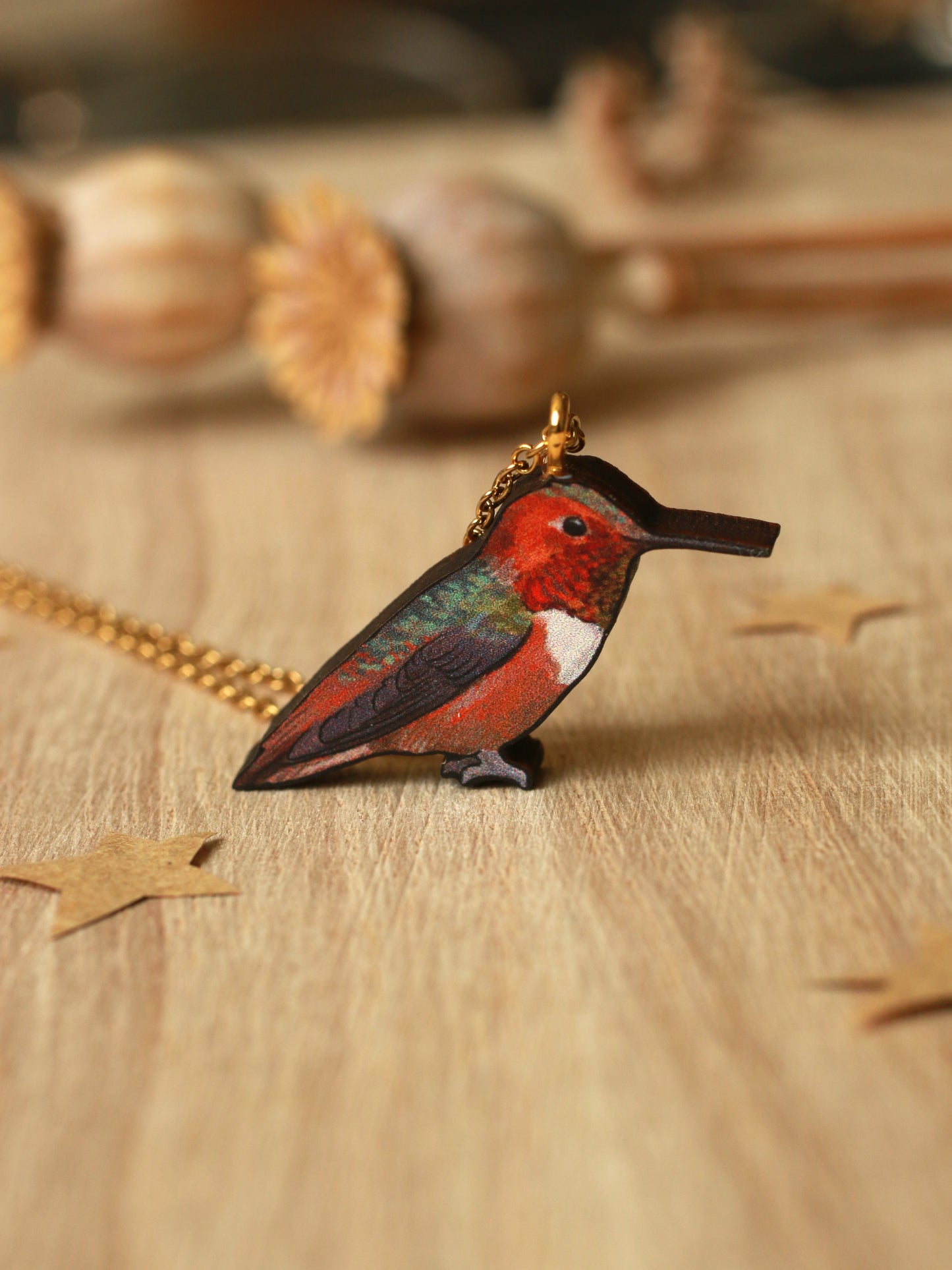 Hummingbird necklace