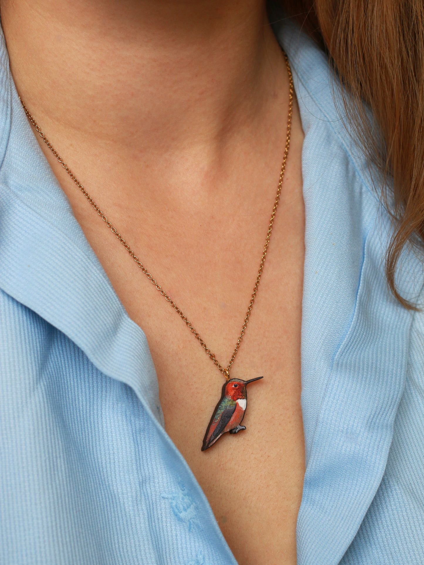 Hummingbird necklace