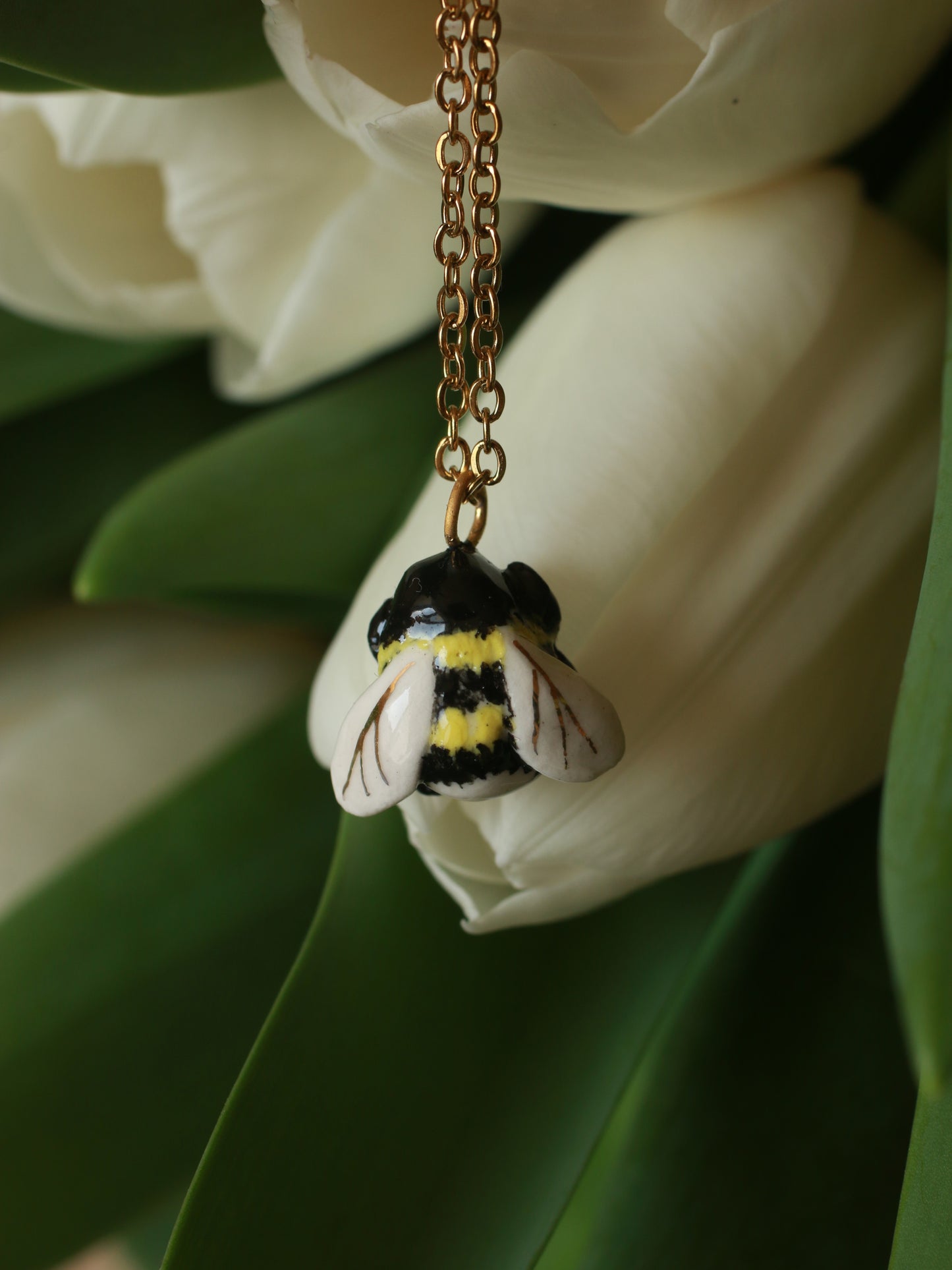 Bumblebee necklace