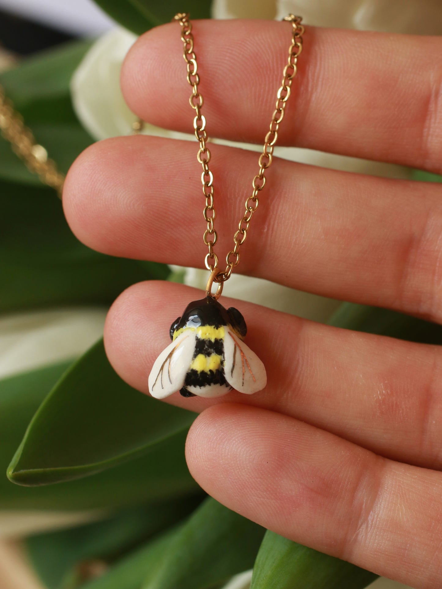 Bumblebee necklace
