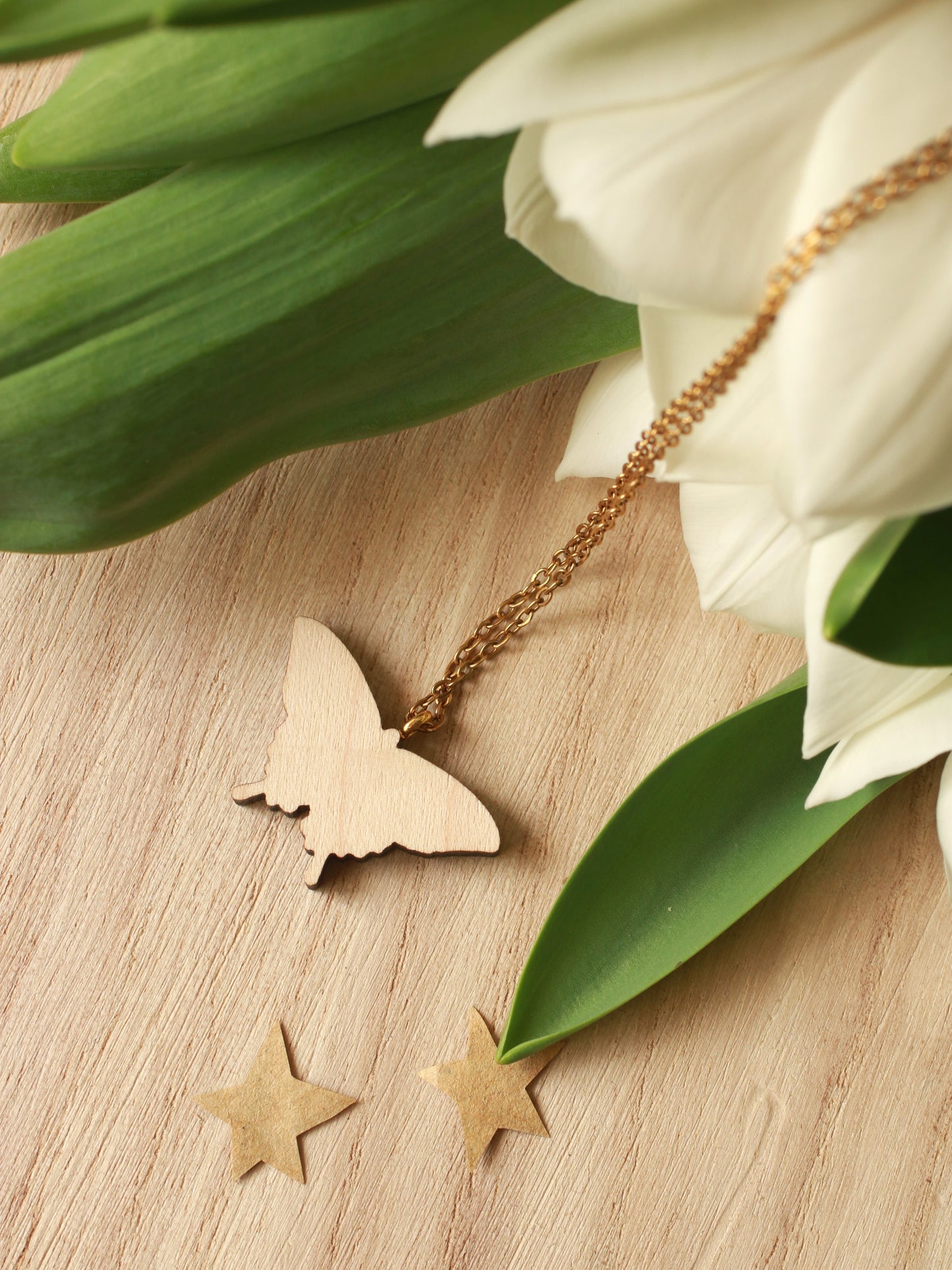 Tiger swallowtail butterfly necklace