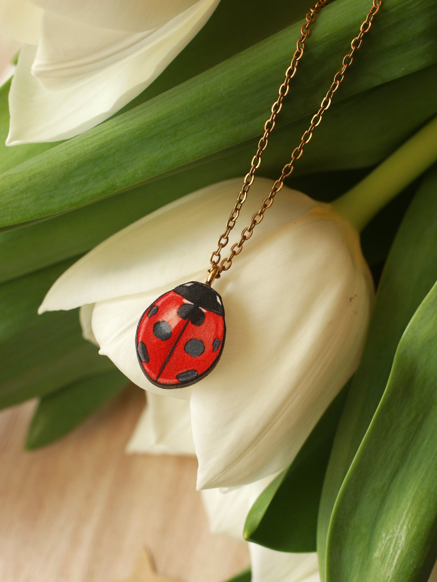 Ladybug necklace