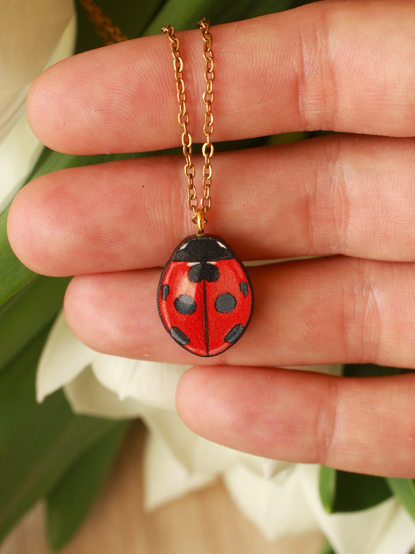 Ladybug necklace