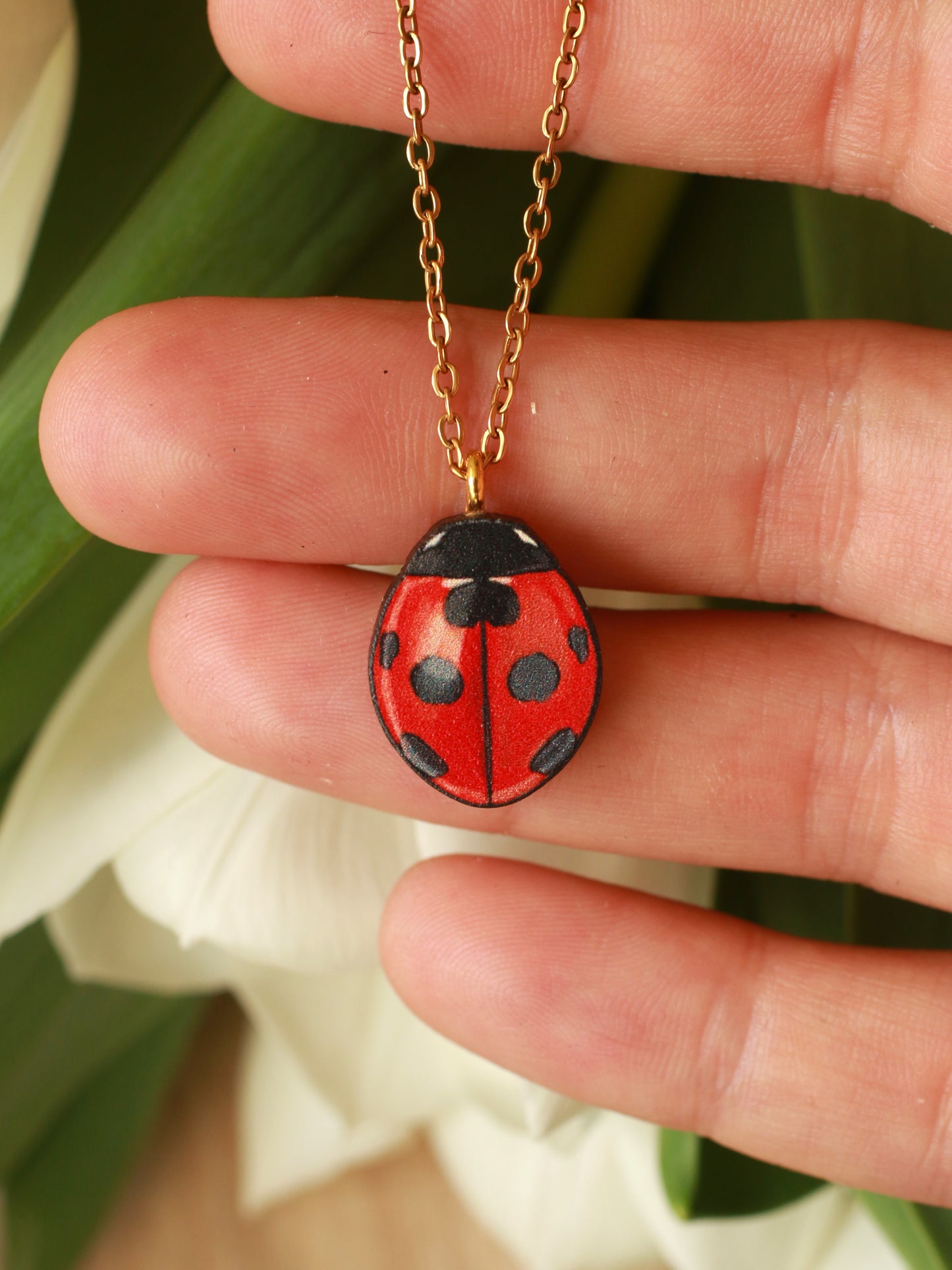 Ladybug necklace