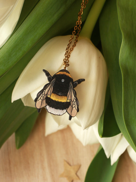 Bumblebee necklace