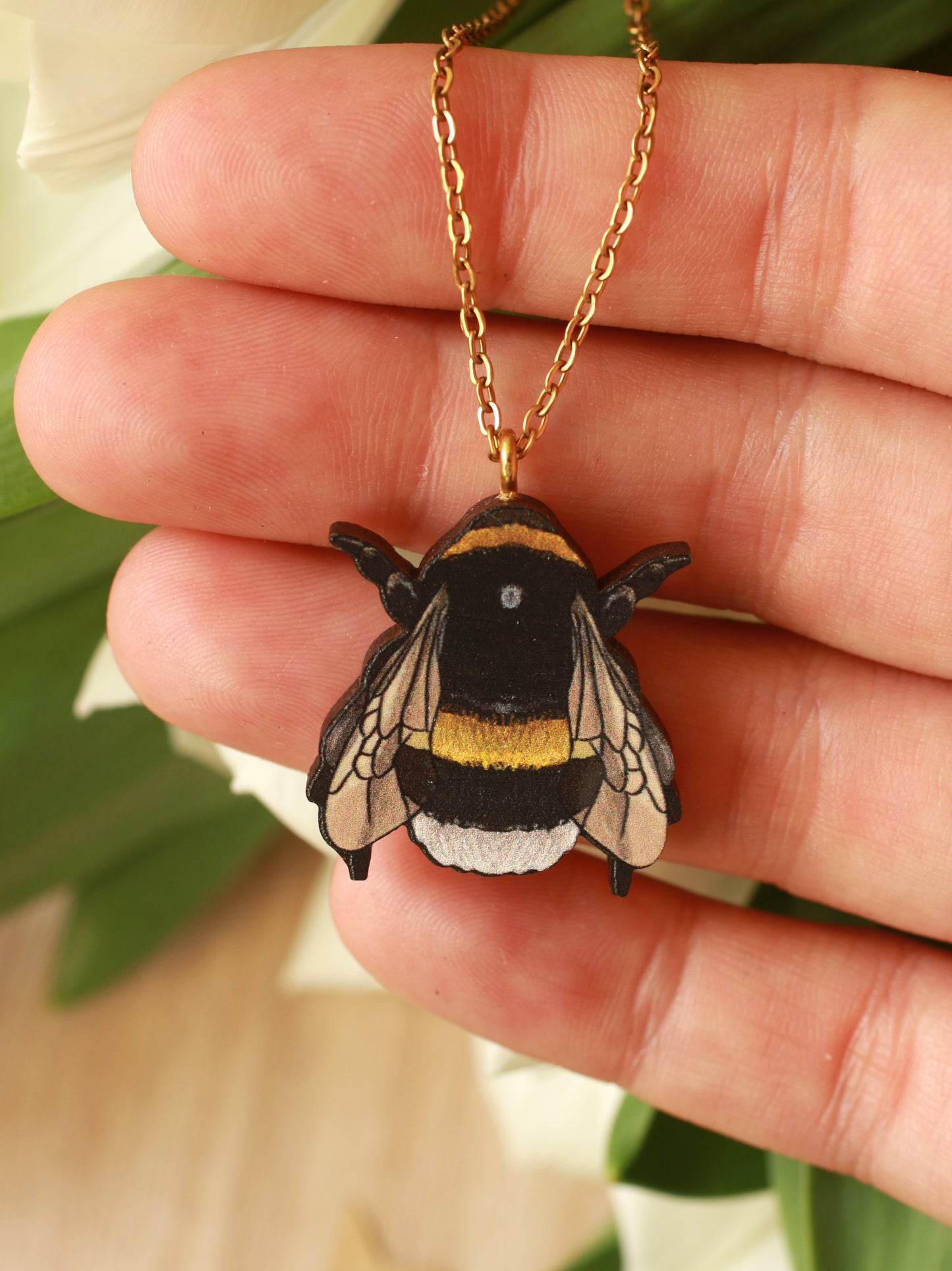Bumblebee necklace