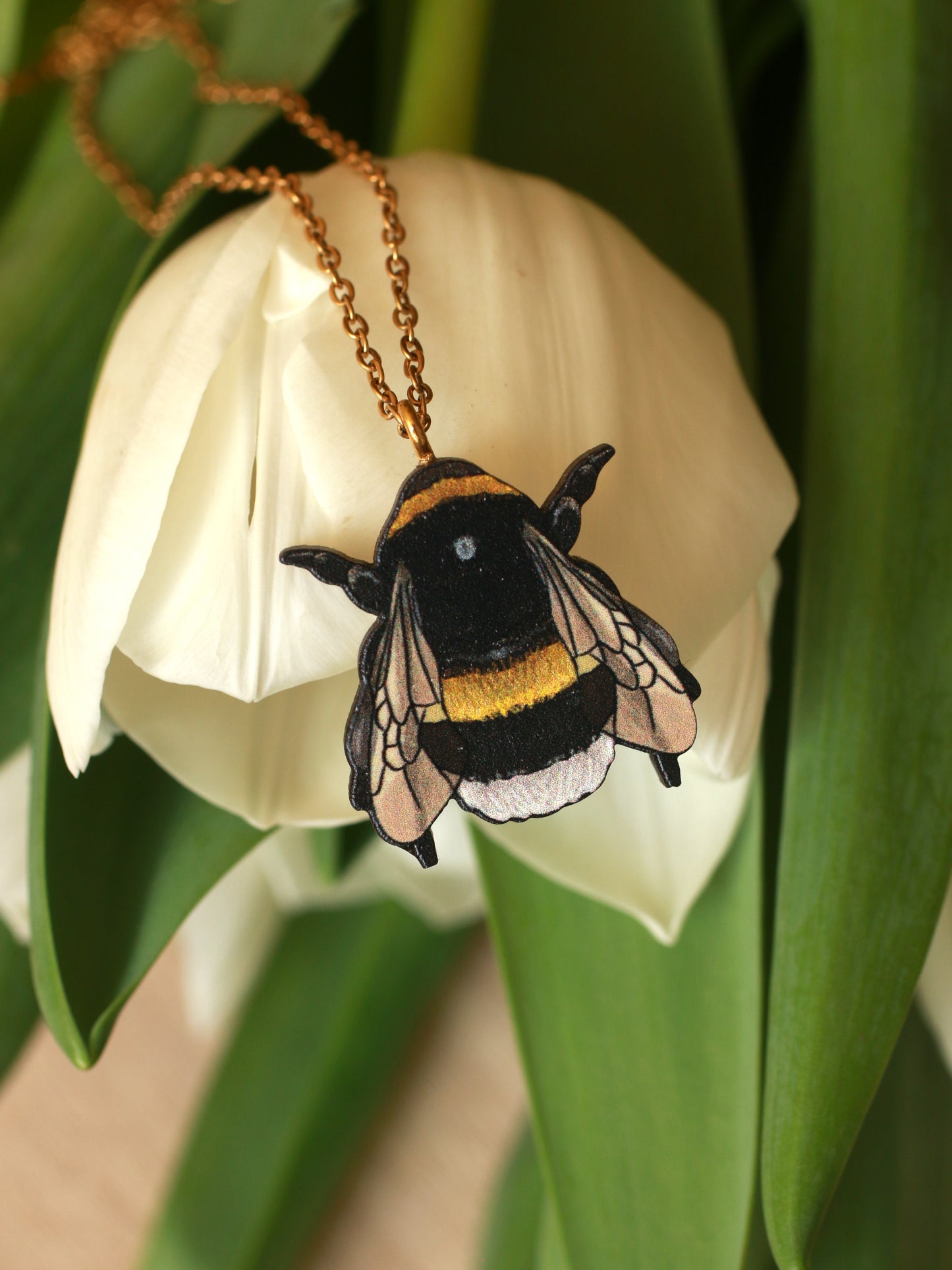 Bumblebee necklace