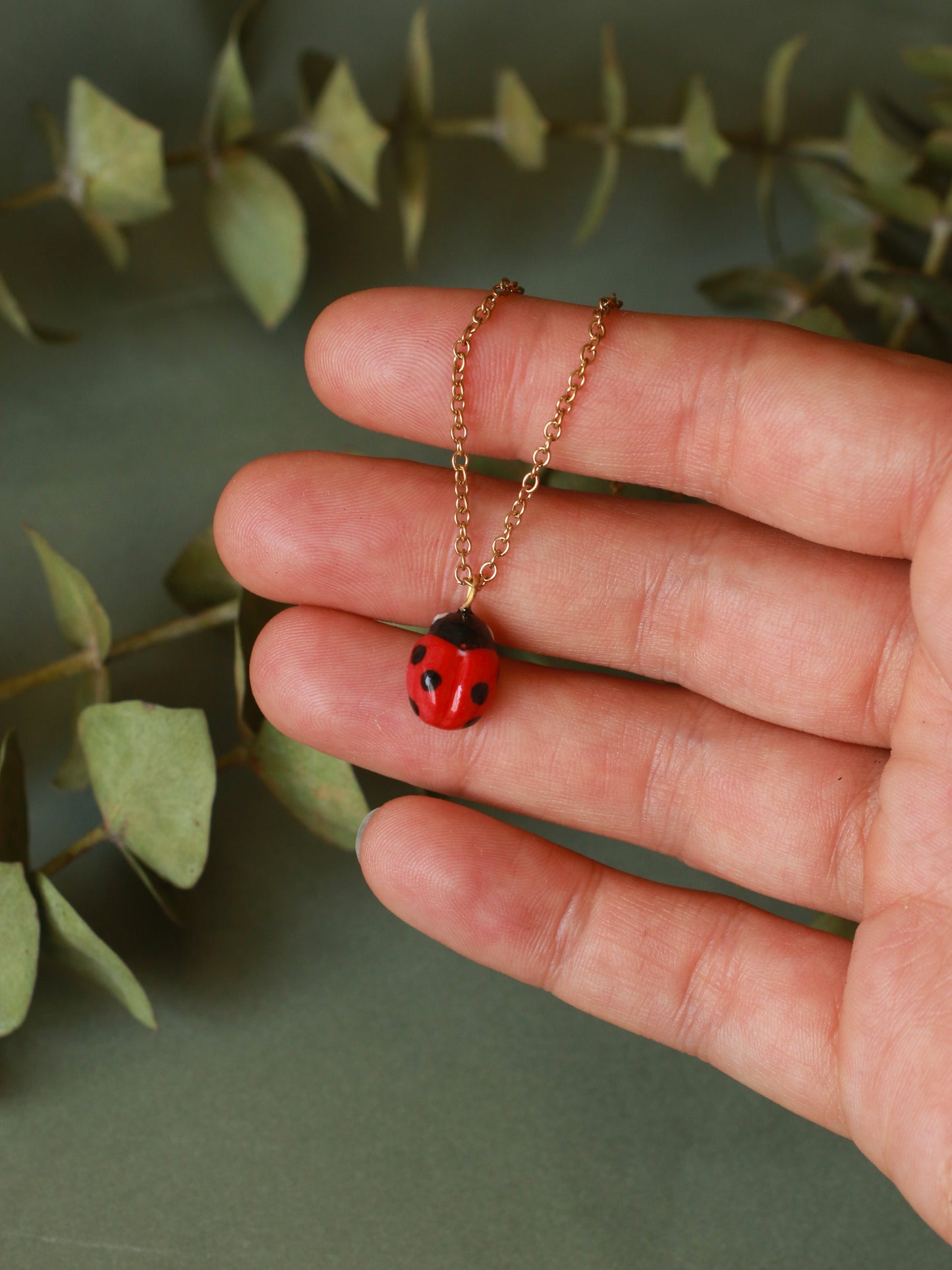 Ladybug necklace