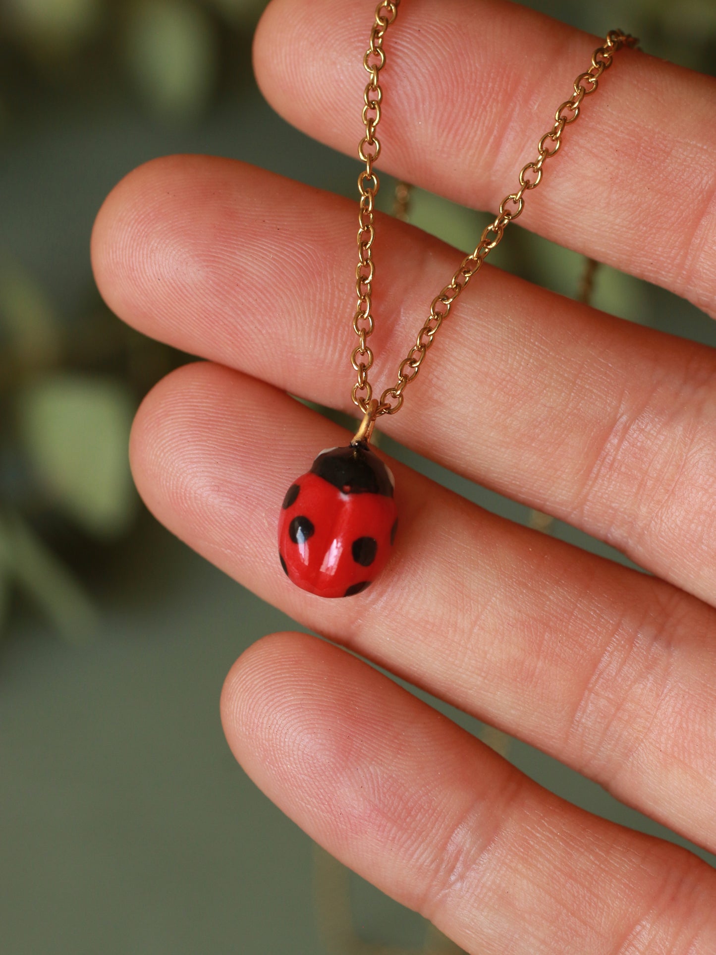 Ladybug necklace