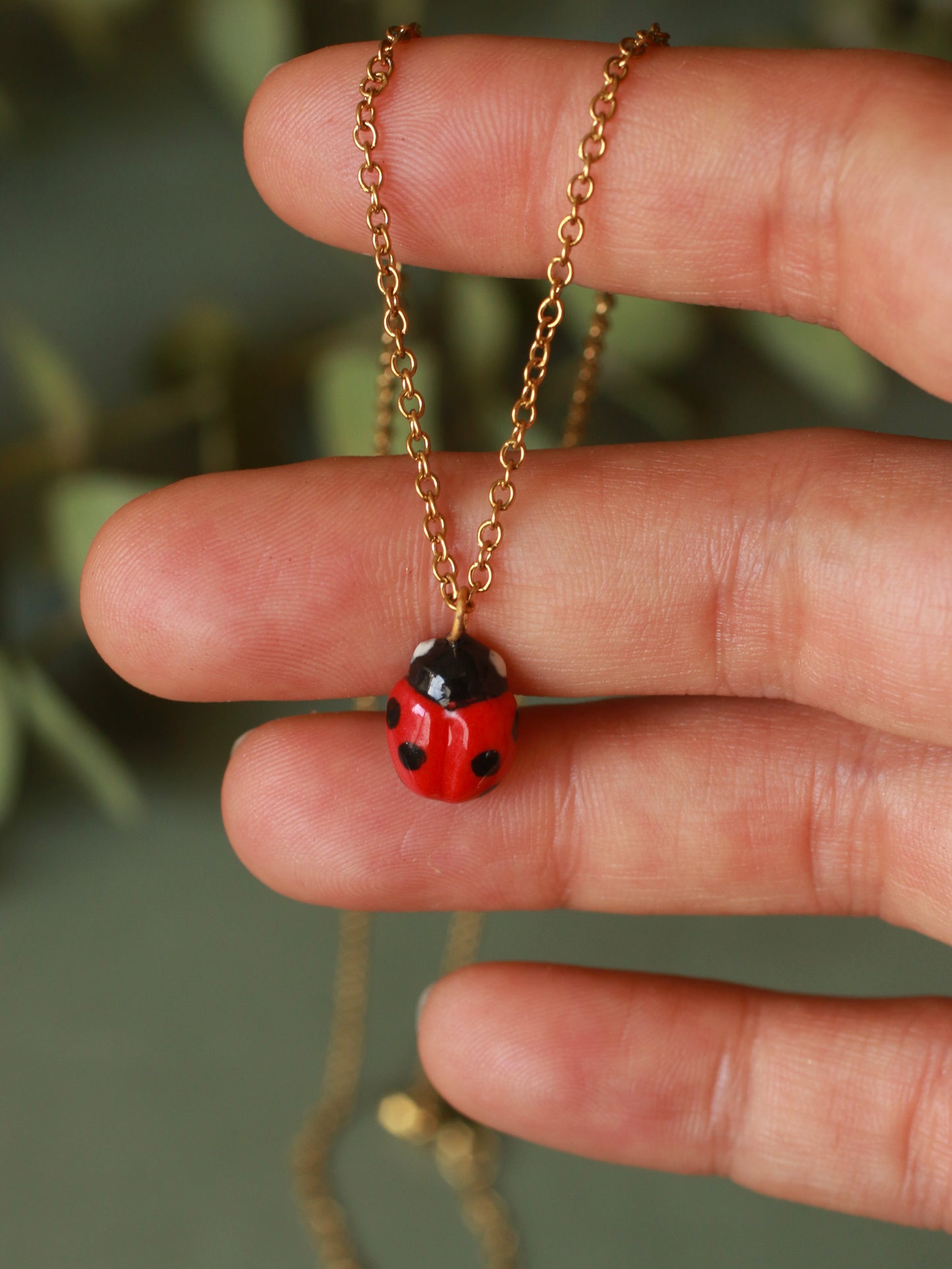 Ladybug necklace
