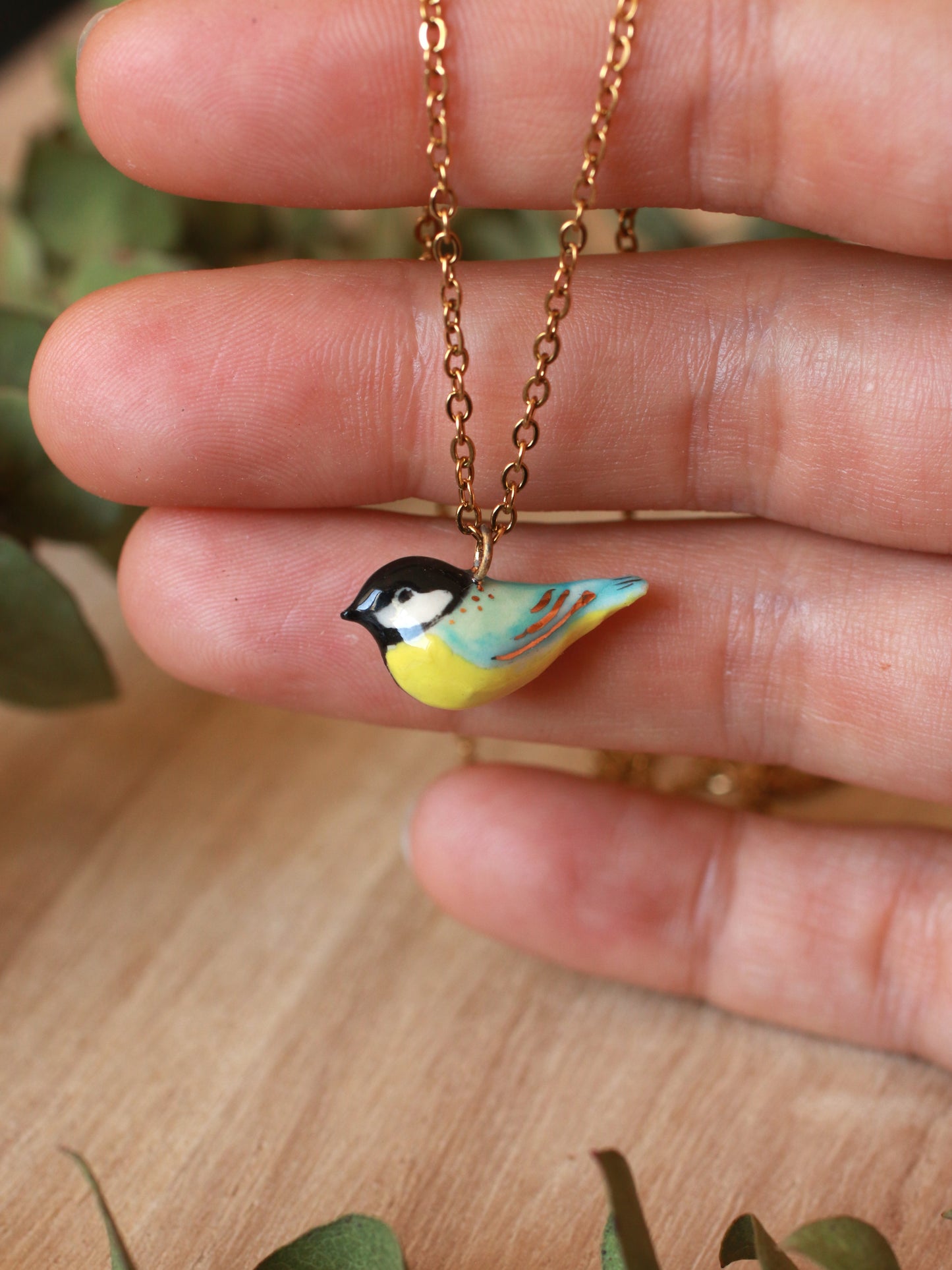Great tit necklace