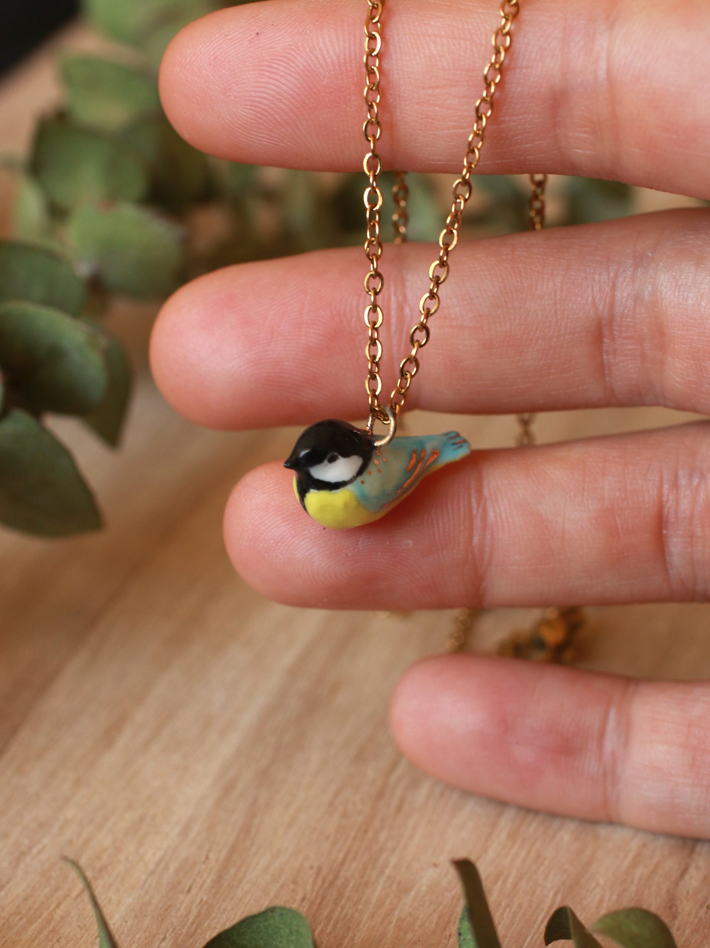 Great tit necklace