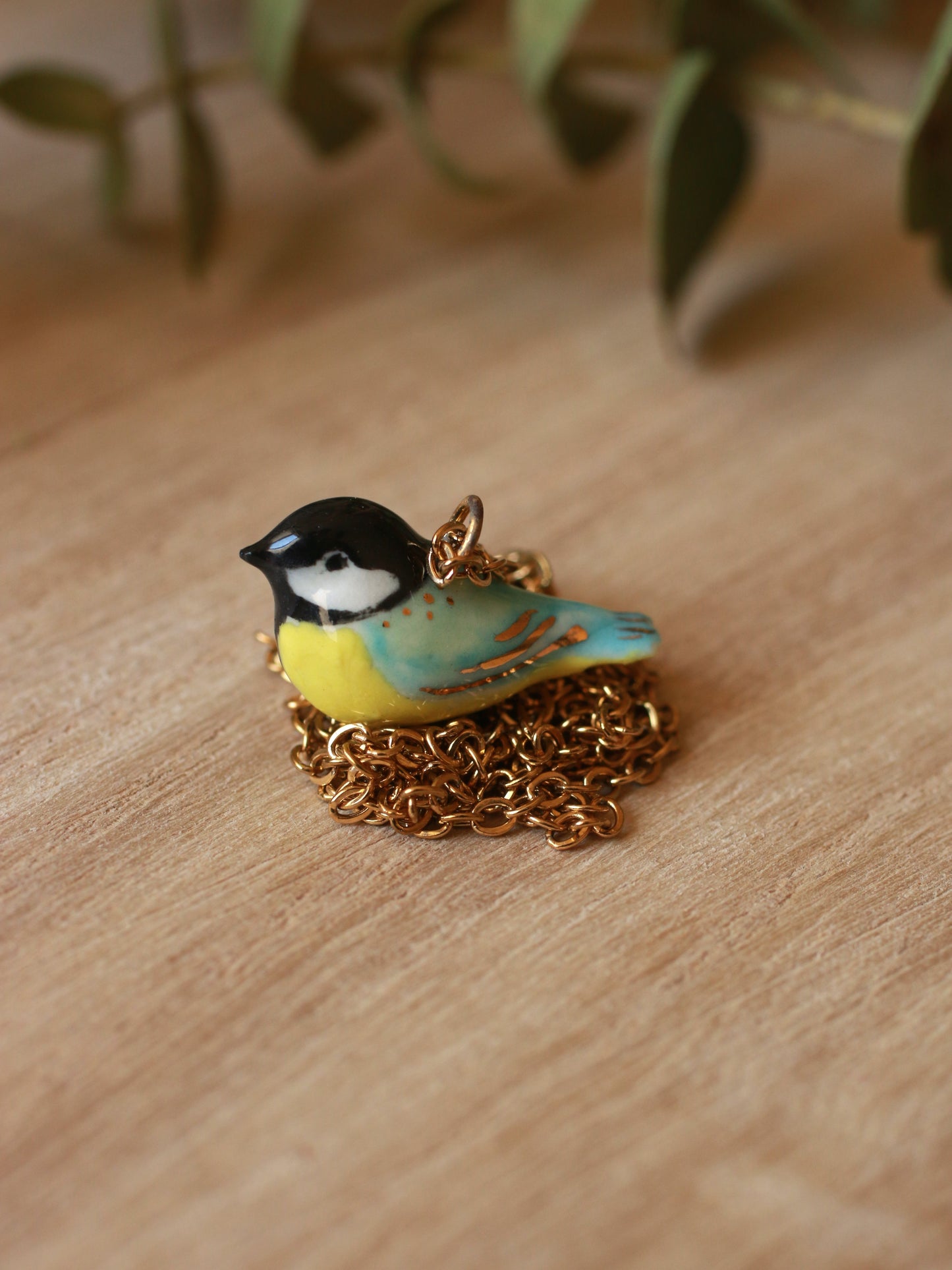 Great tit necklace