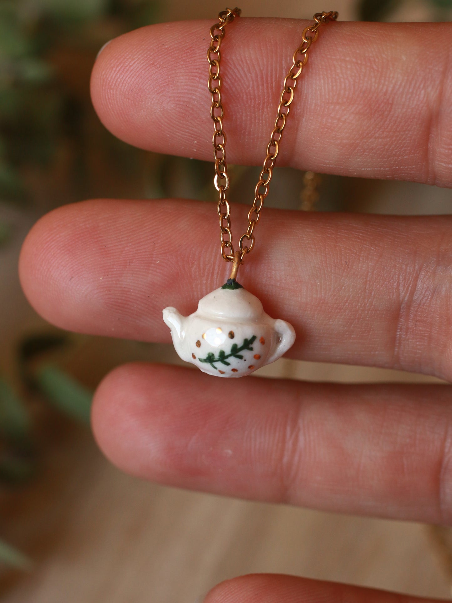 Teapot necklace