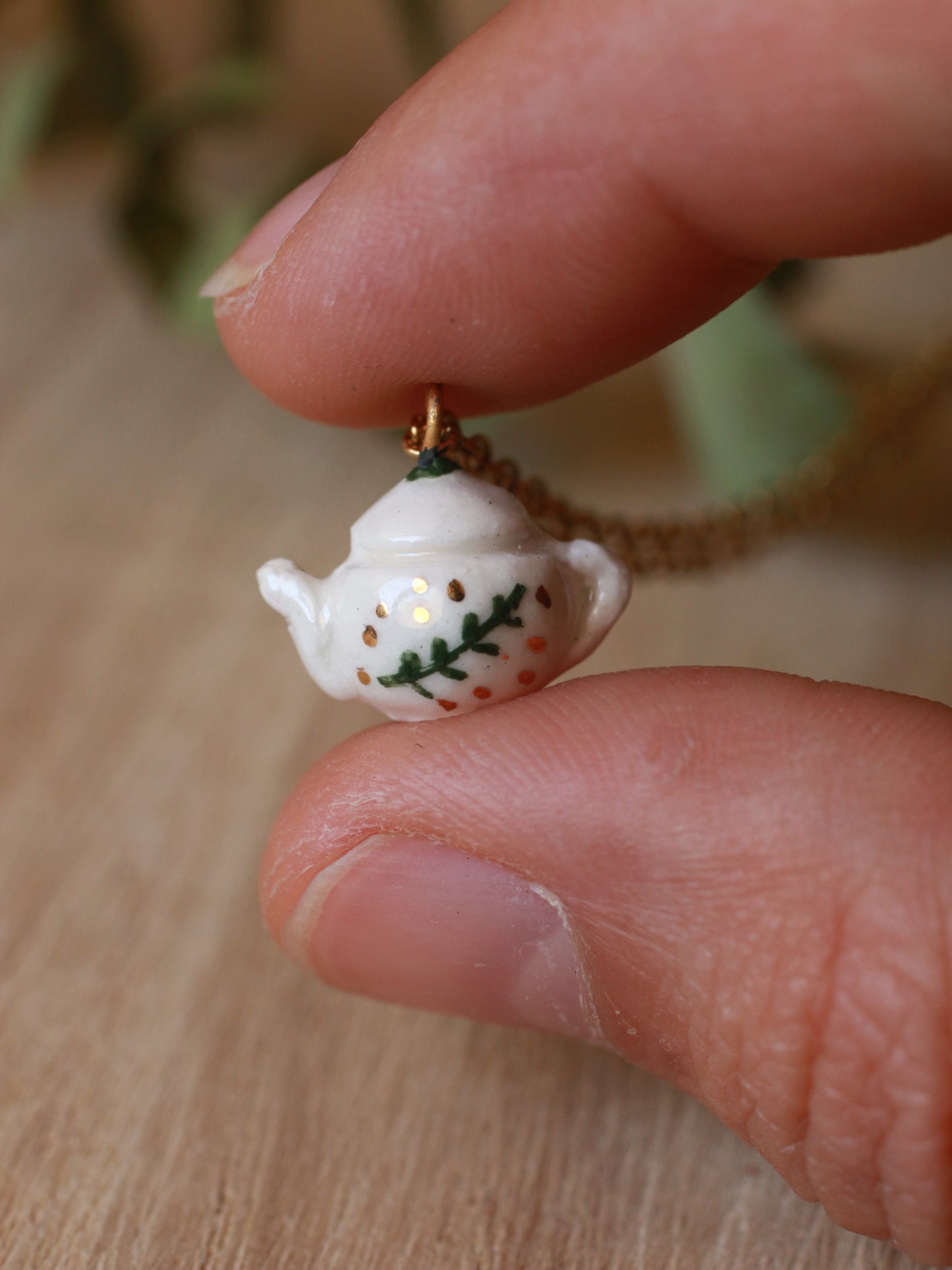 Teapot necklace