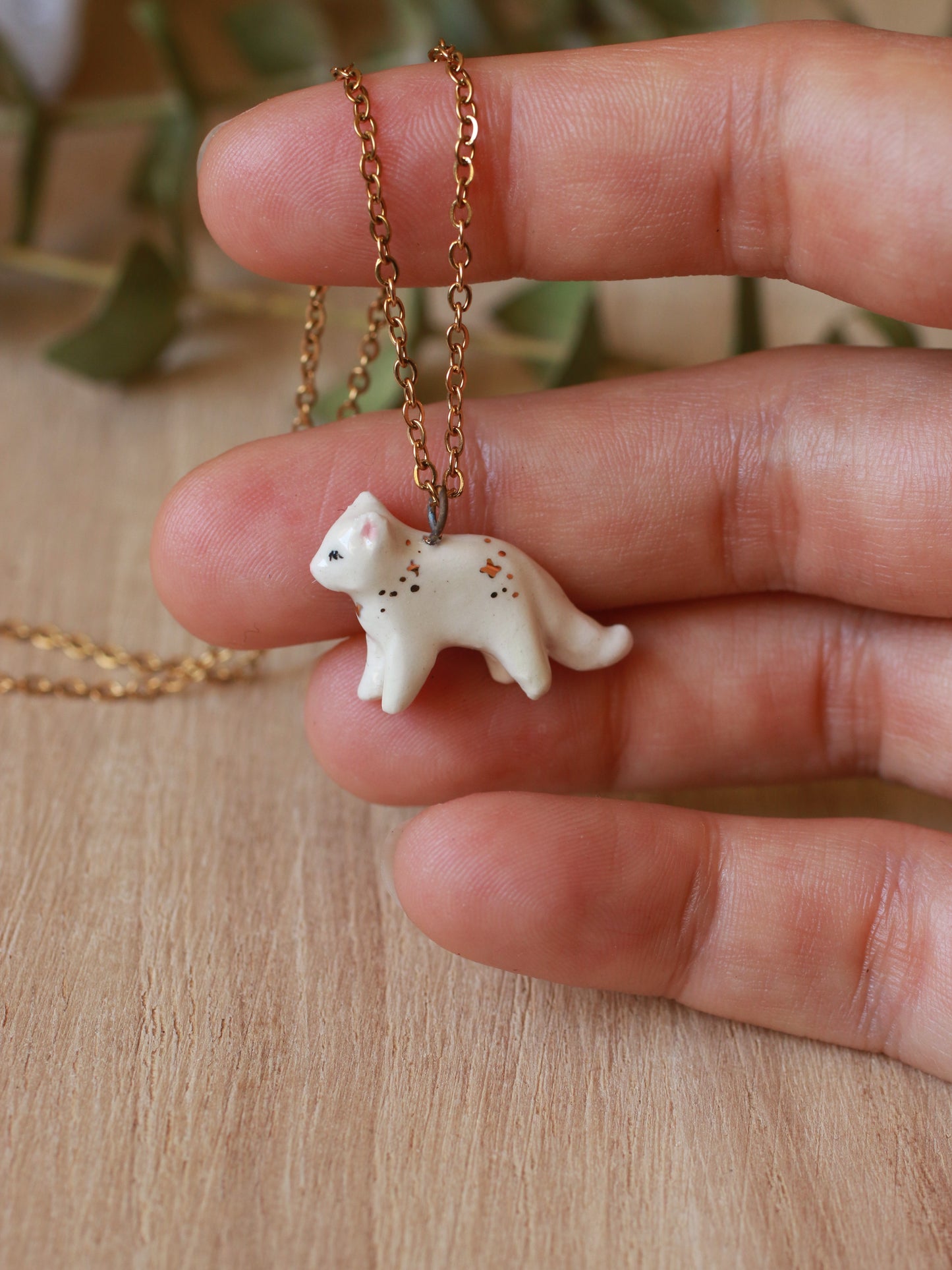 Starry cat necklace