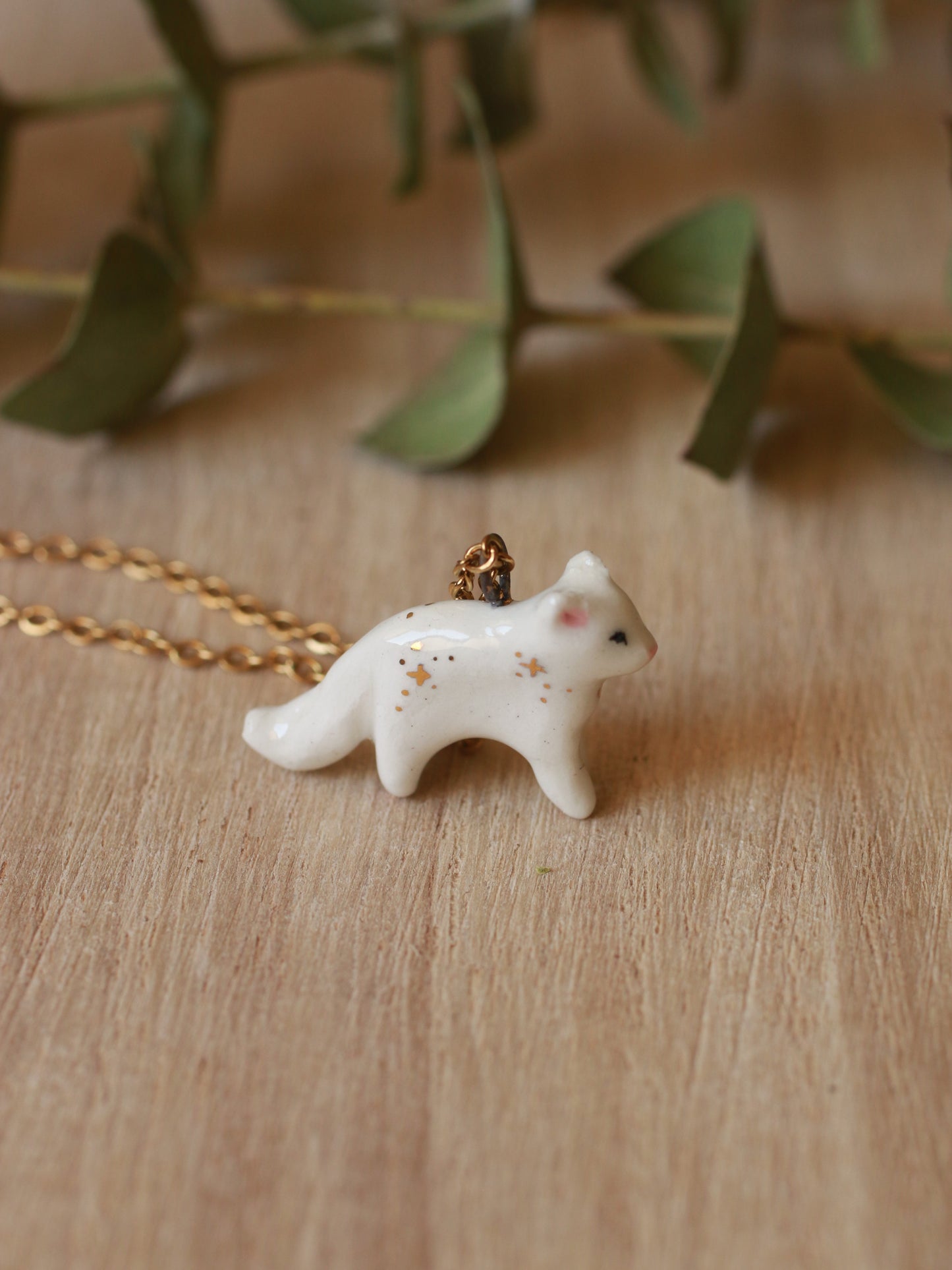 Starry cat necklace