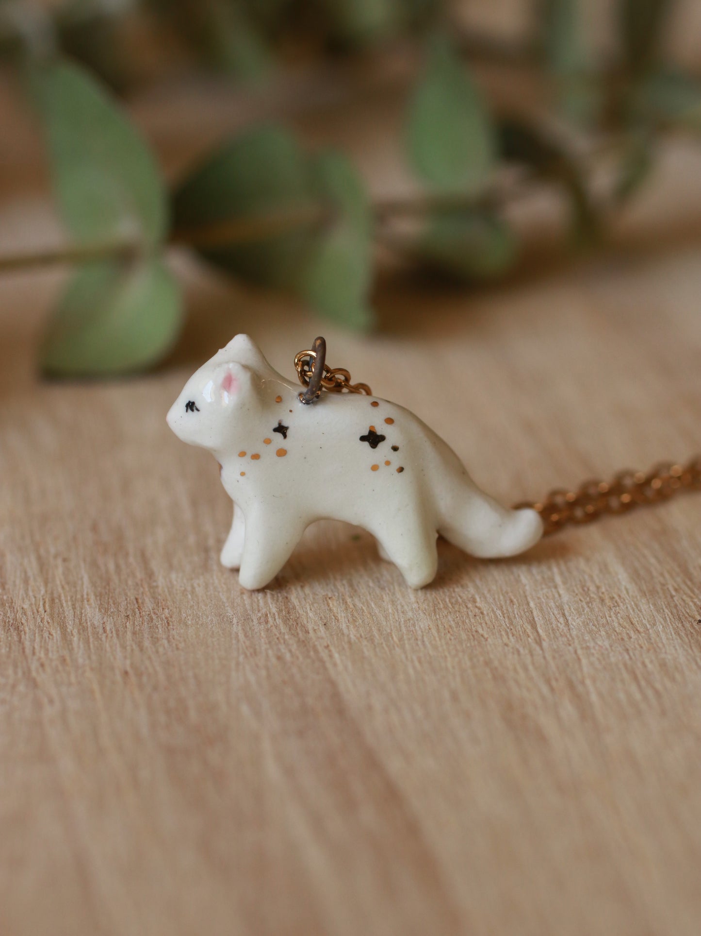 Starry cat necklace